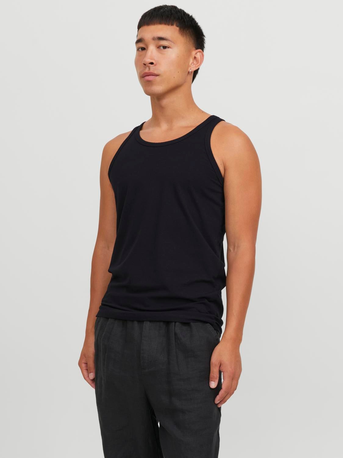 Stretch Fit O-Neck Tank Top | Jack & Jones