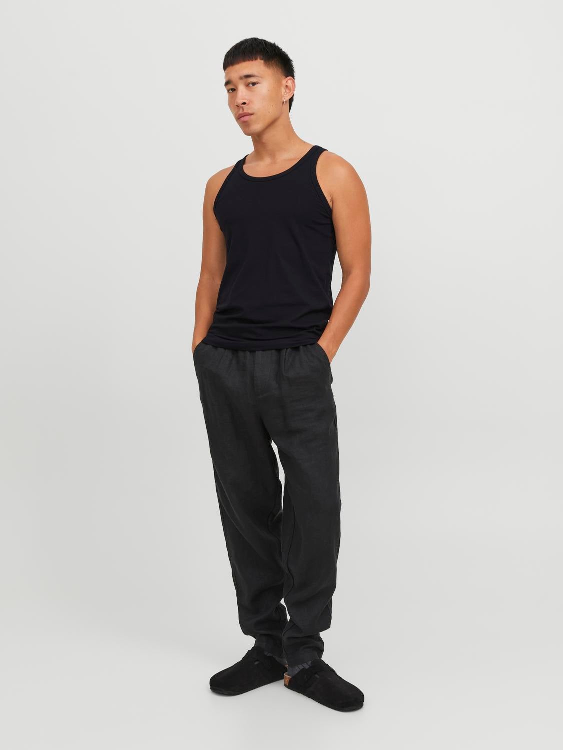 Stretch Fit O-Neck Tank Top | Jack & Jones