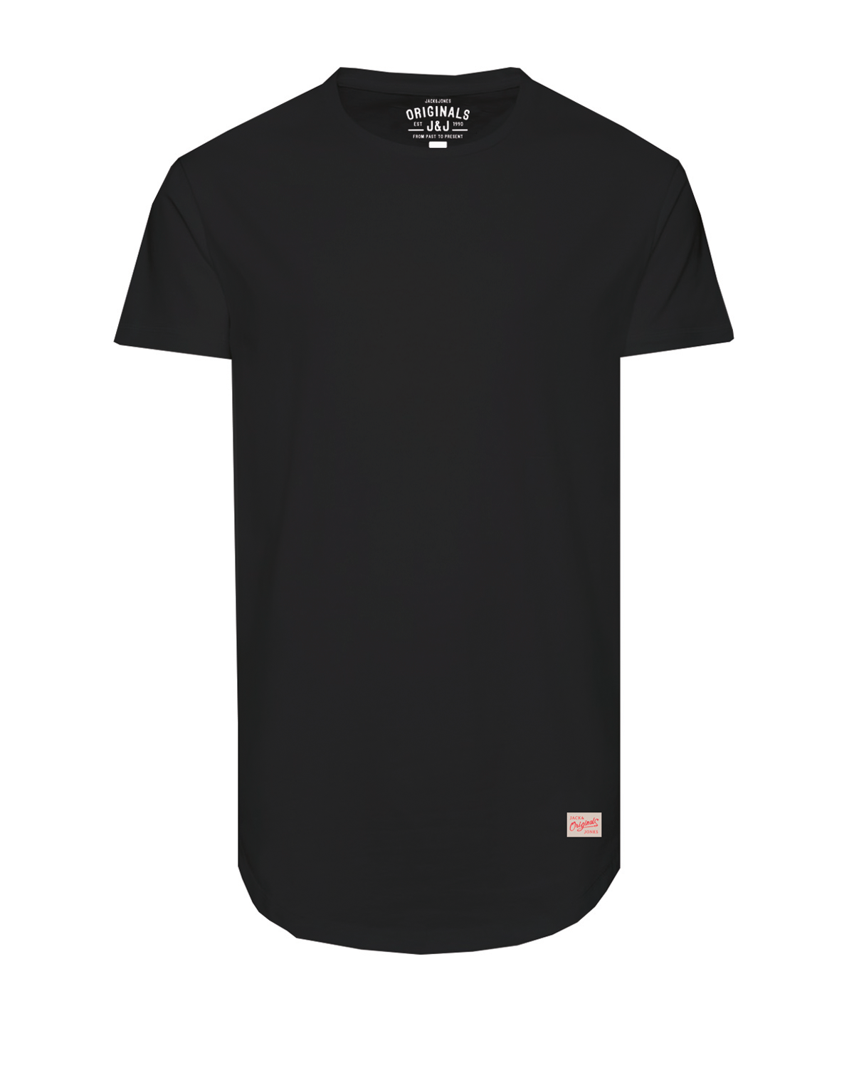 Jack & Jones Long Line Fit O-Neck Noa T-Shirt -Black - 12113648