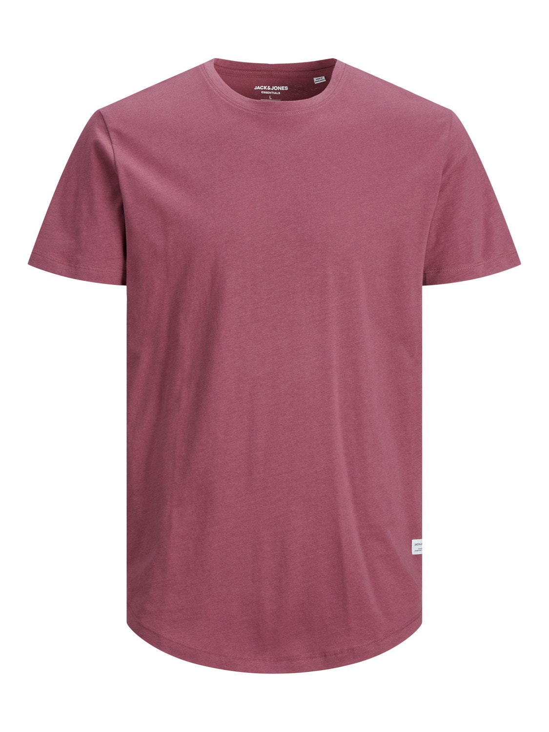 Jack & Jones Long Line Fit O-Neck Noa T-Shirt -Hawthorn Rose - 12113648