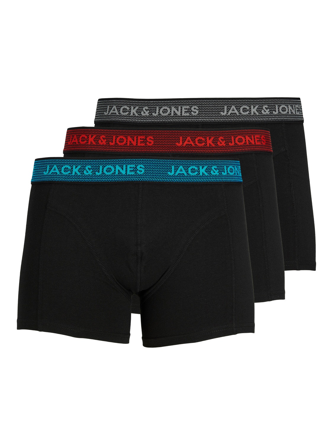 Jack & Jones Ensemble de 3 Boxers -Asphalt - 12127816