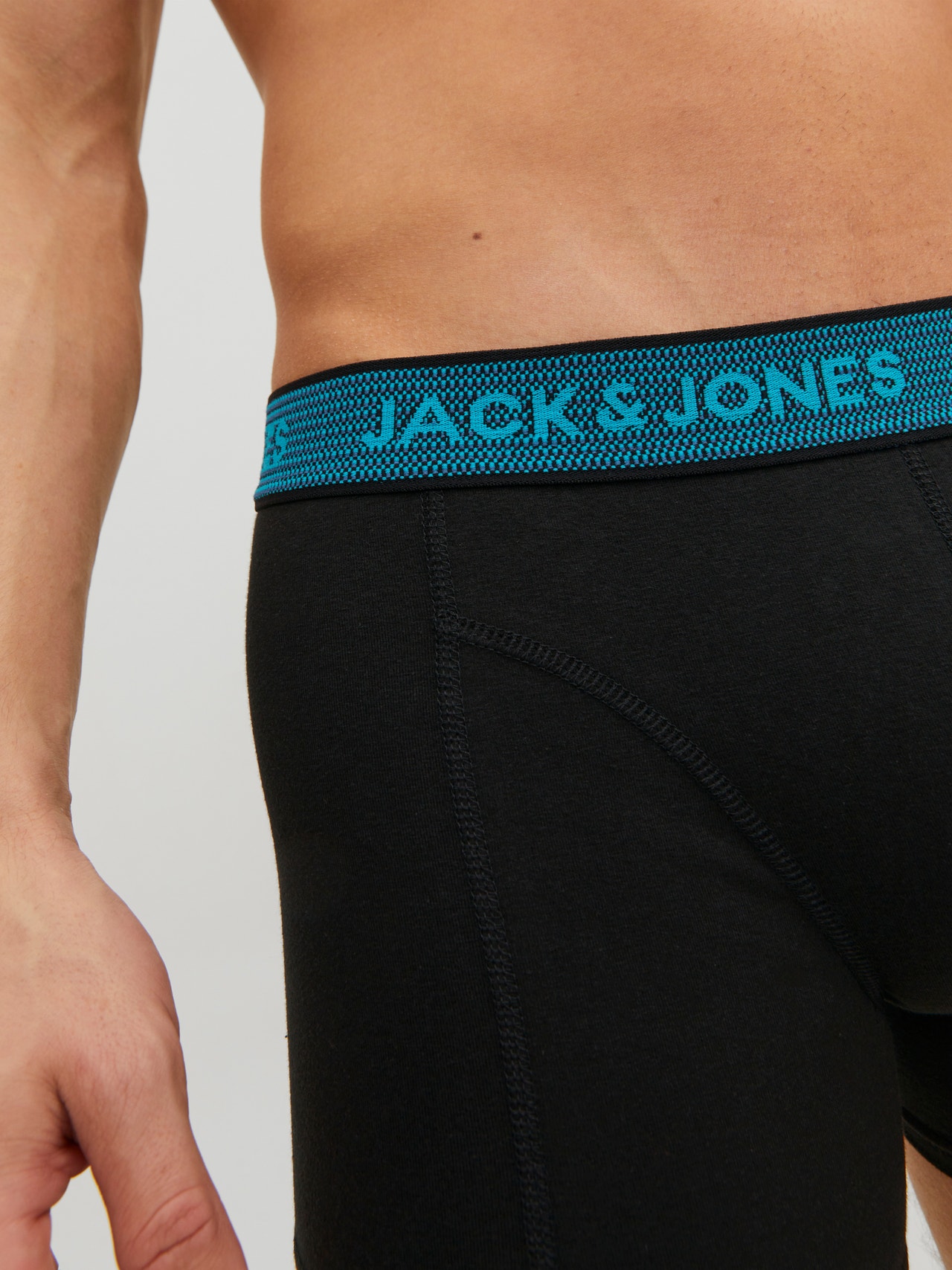 Jack & Jones 3-pack Plain Boxers -Asphalt - 12127816