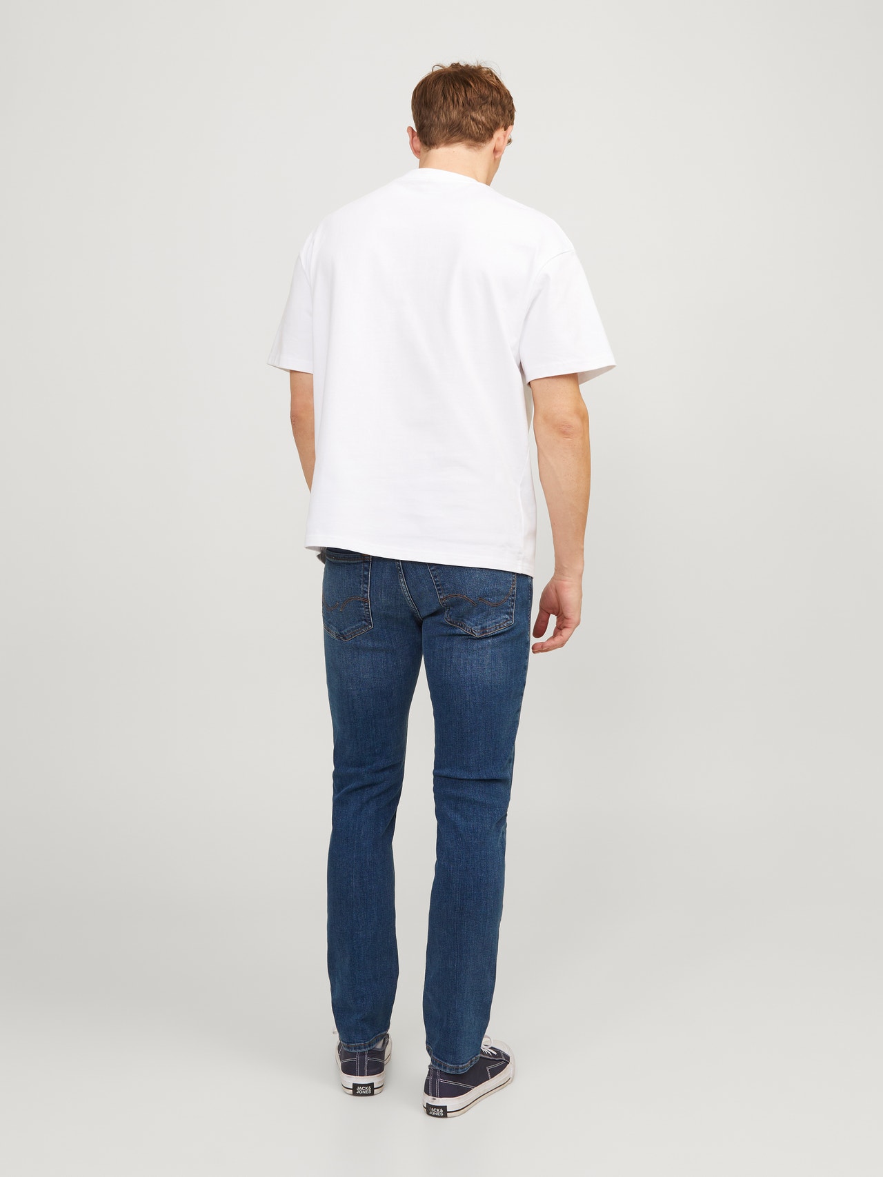 Jack & Jones Slim Straight Fit Jeans -Blue Denim - 12146384