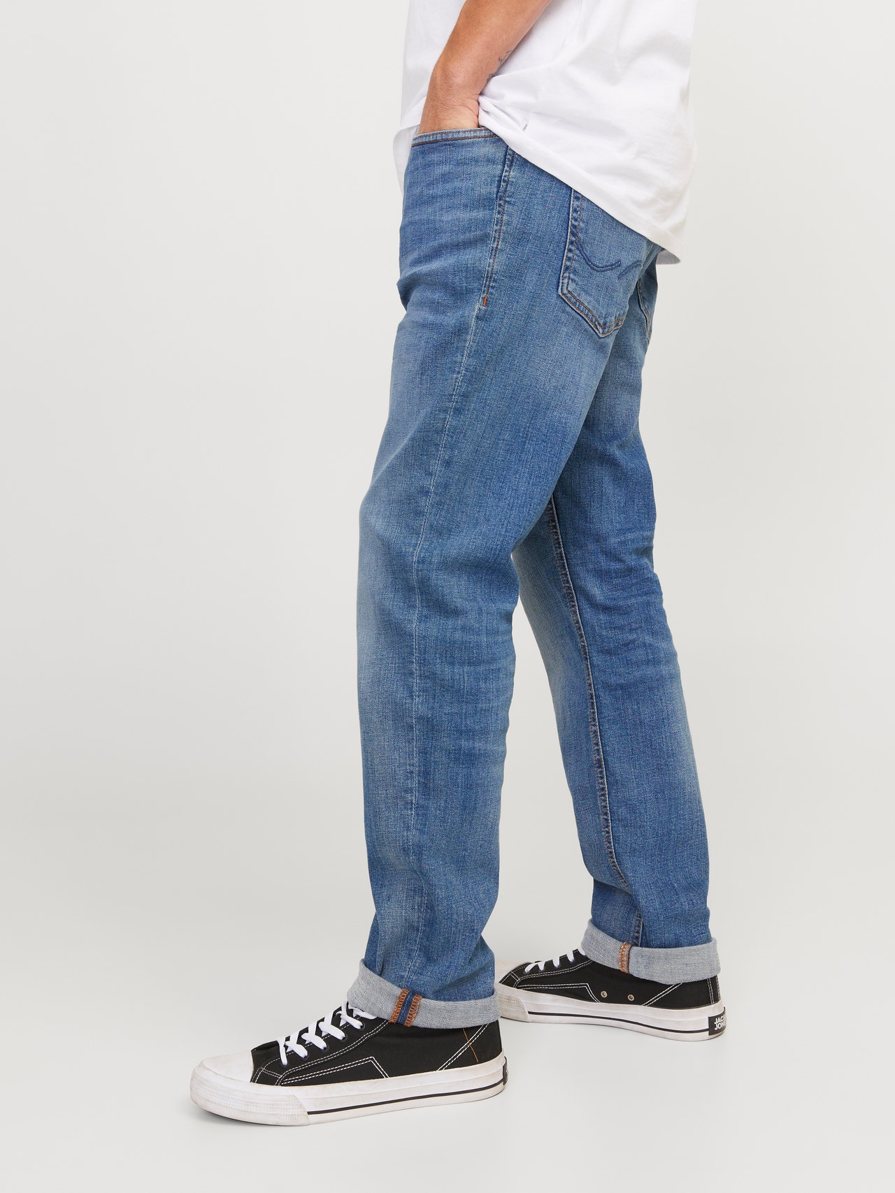 Jack & Jones Slim Straight Fit Jeans -Blue Denim - 12146866