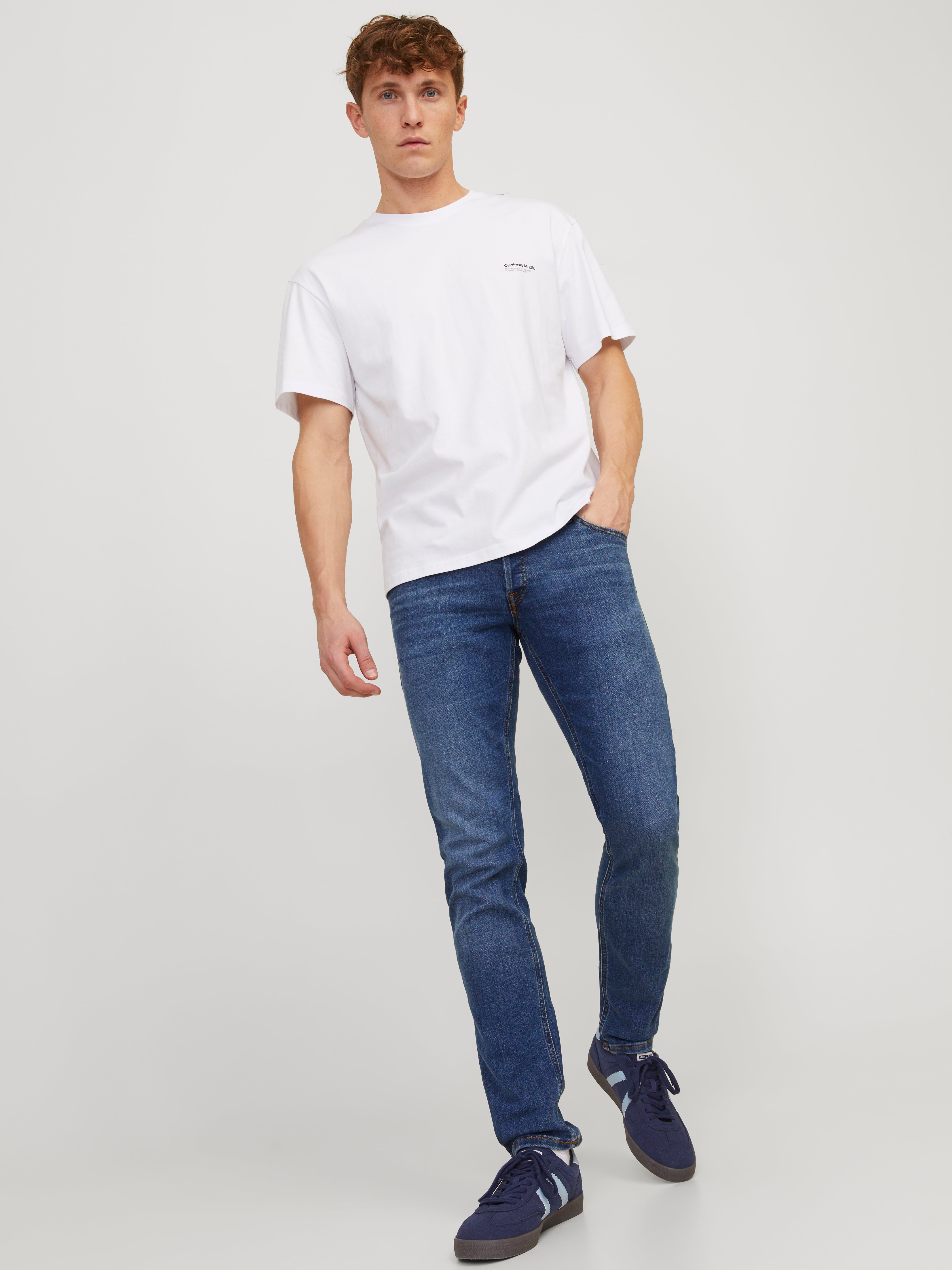 GLENN 814 Slim Fit Jeans | Medium Blue | Jack & Jones®