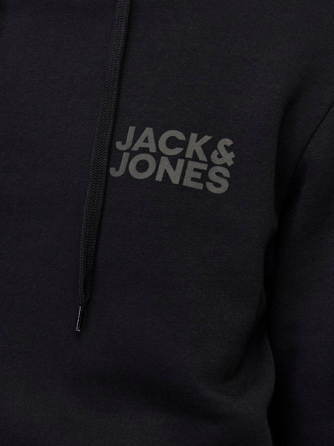 Regular Fit Hoodie Set sleeves Sweatshirt | Jack & Jones