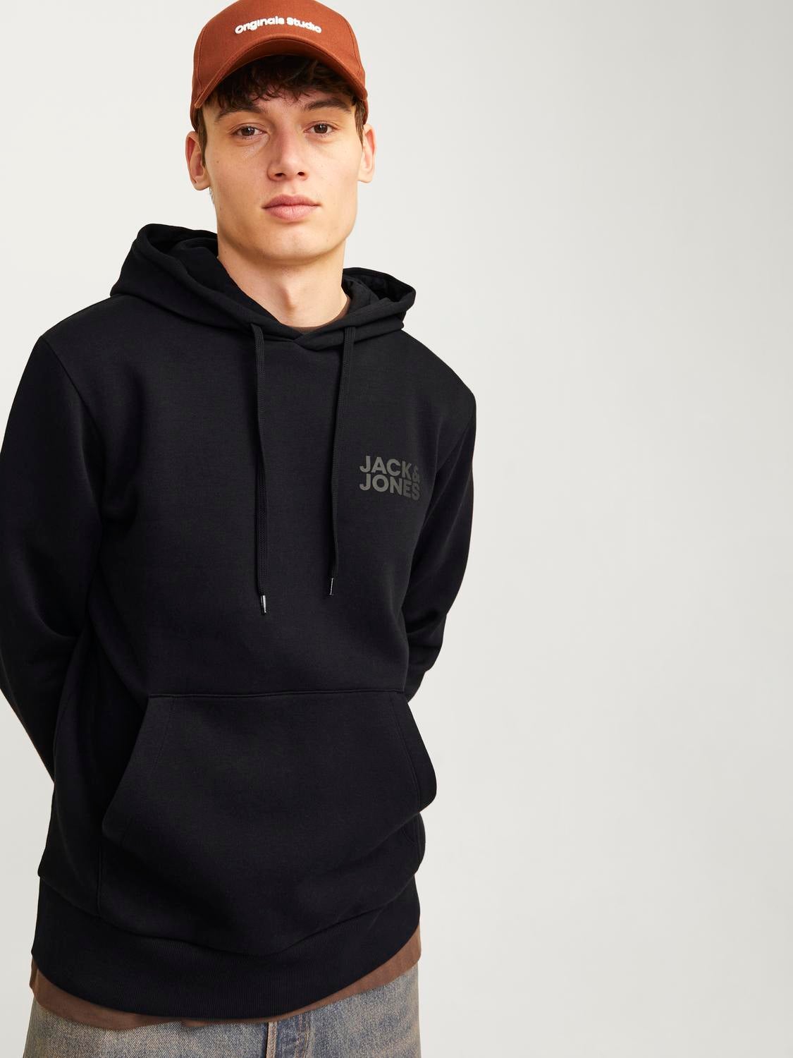 Regular Fit Hoodie Set sleeves Sweatshirt | Jack & Jones