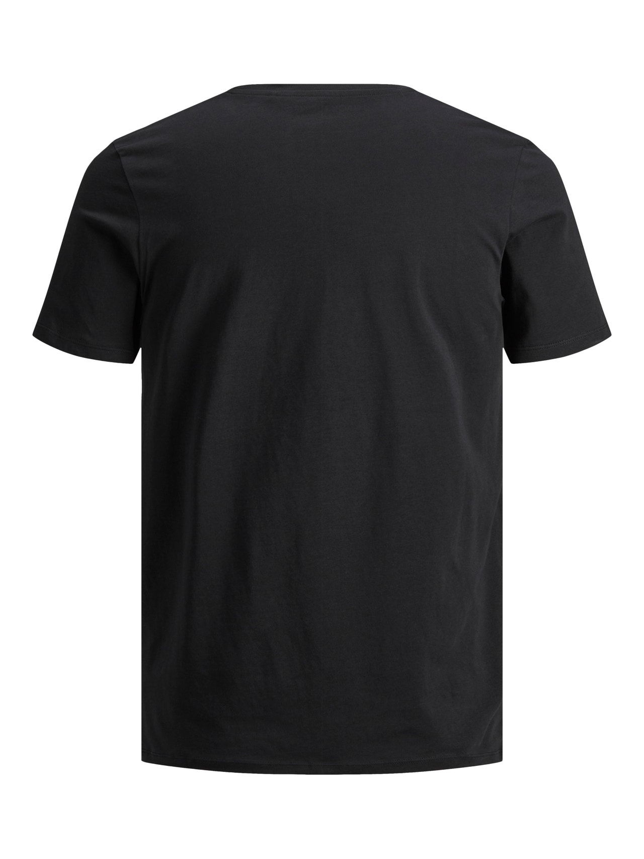 Jack & Jones T-shirt Col rond Coupe régulière -Black - 12156101