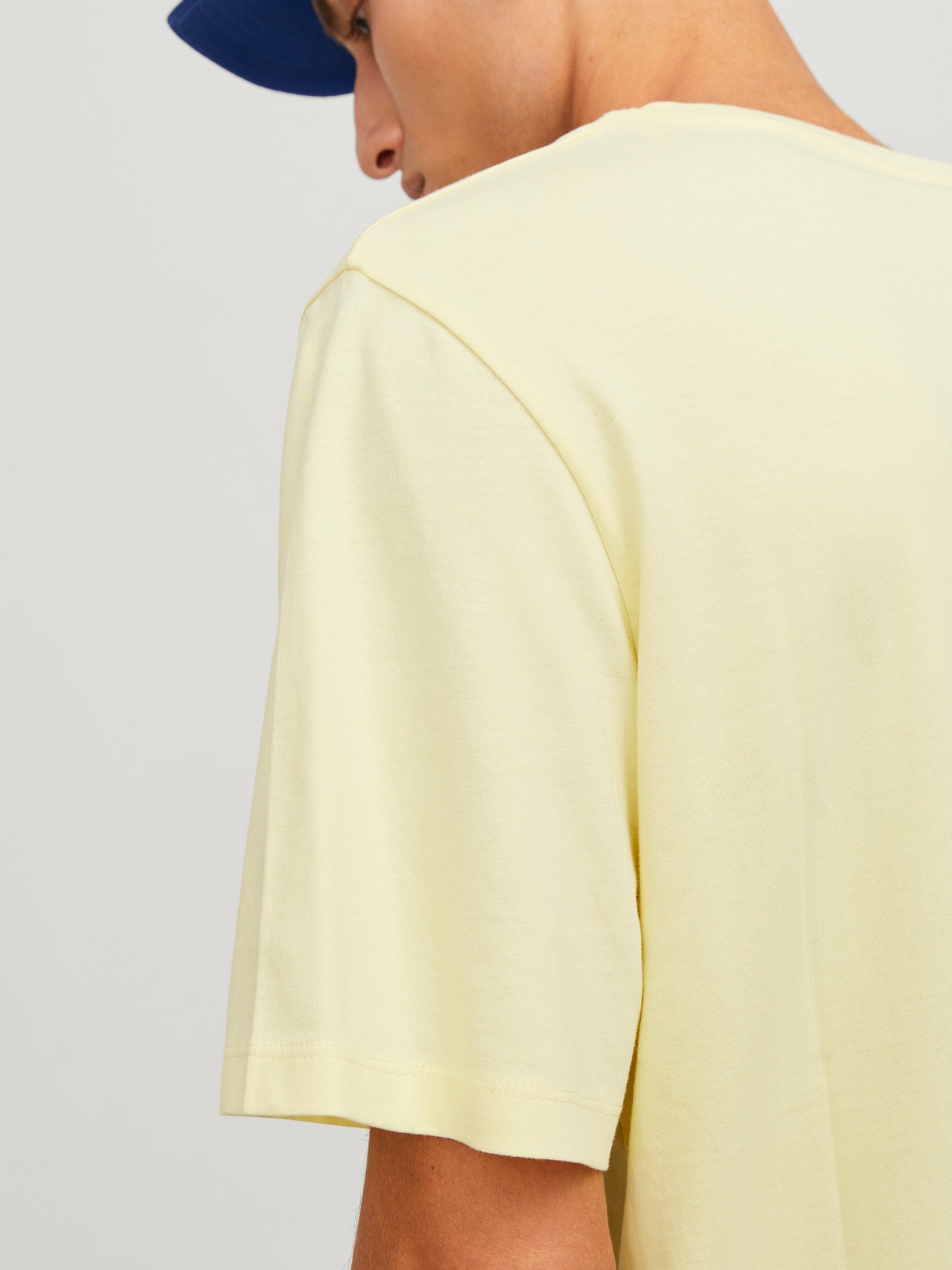 Jack & Jones Standard Fit O-Neck T-Shirt -French Vanilla - 12156101