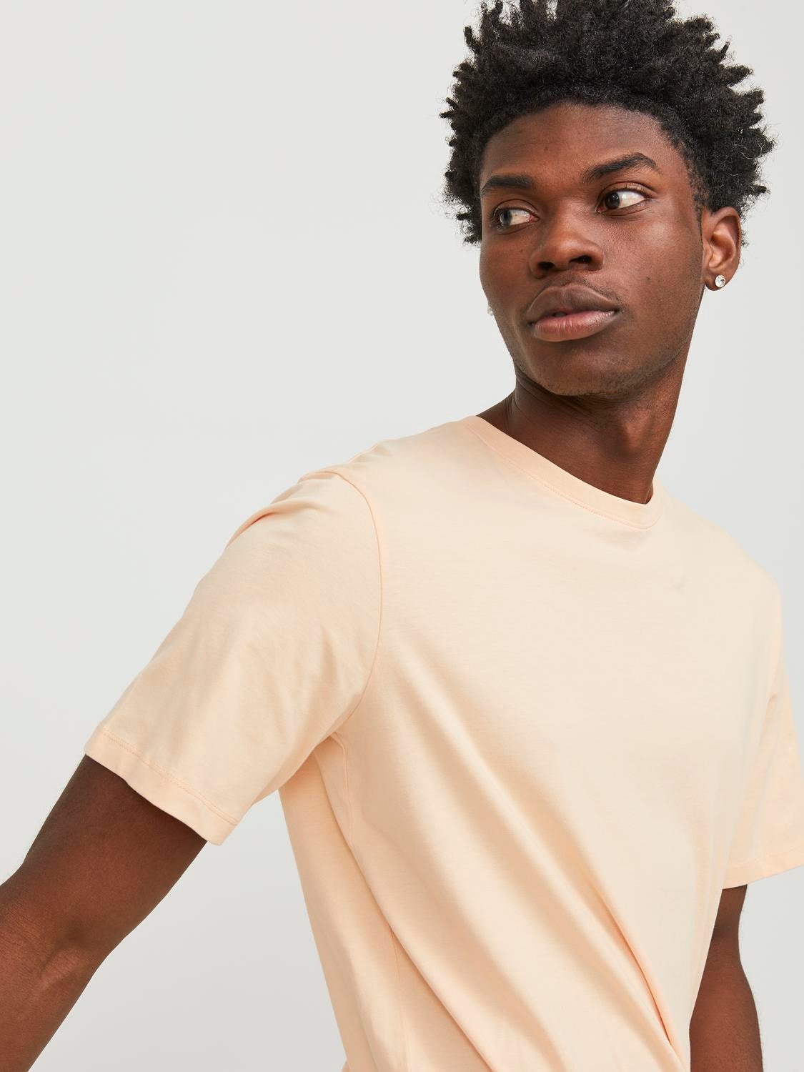 Jack & Jones Standard Fit O-Neck T-Shirt -Apricot Ice - 12156101