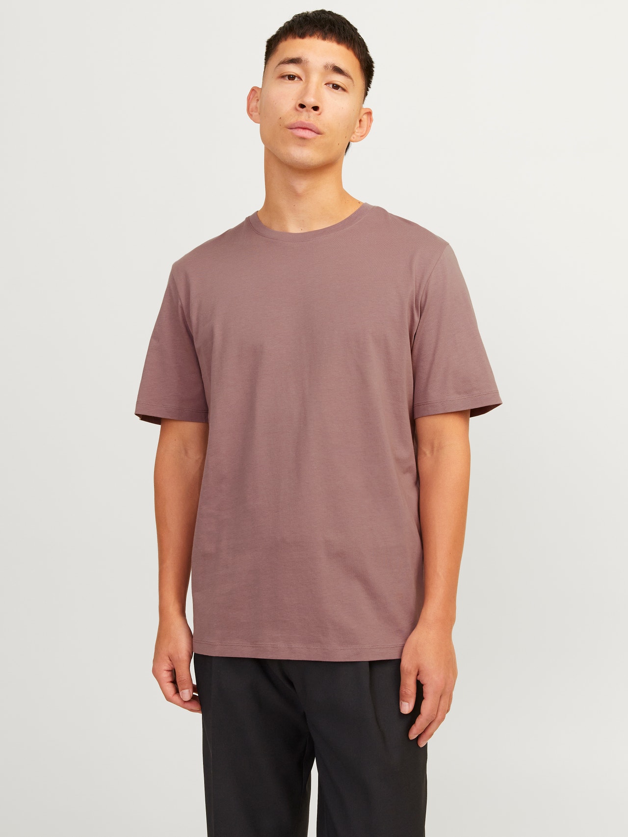 Jack & Jones Standard Fit O-Neck T-Shirt -Twilight Mauve - 12156101