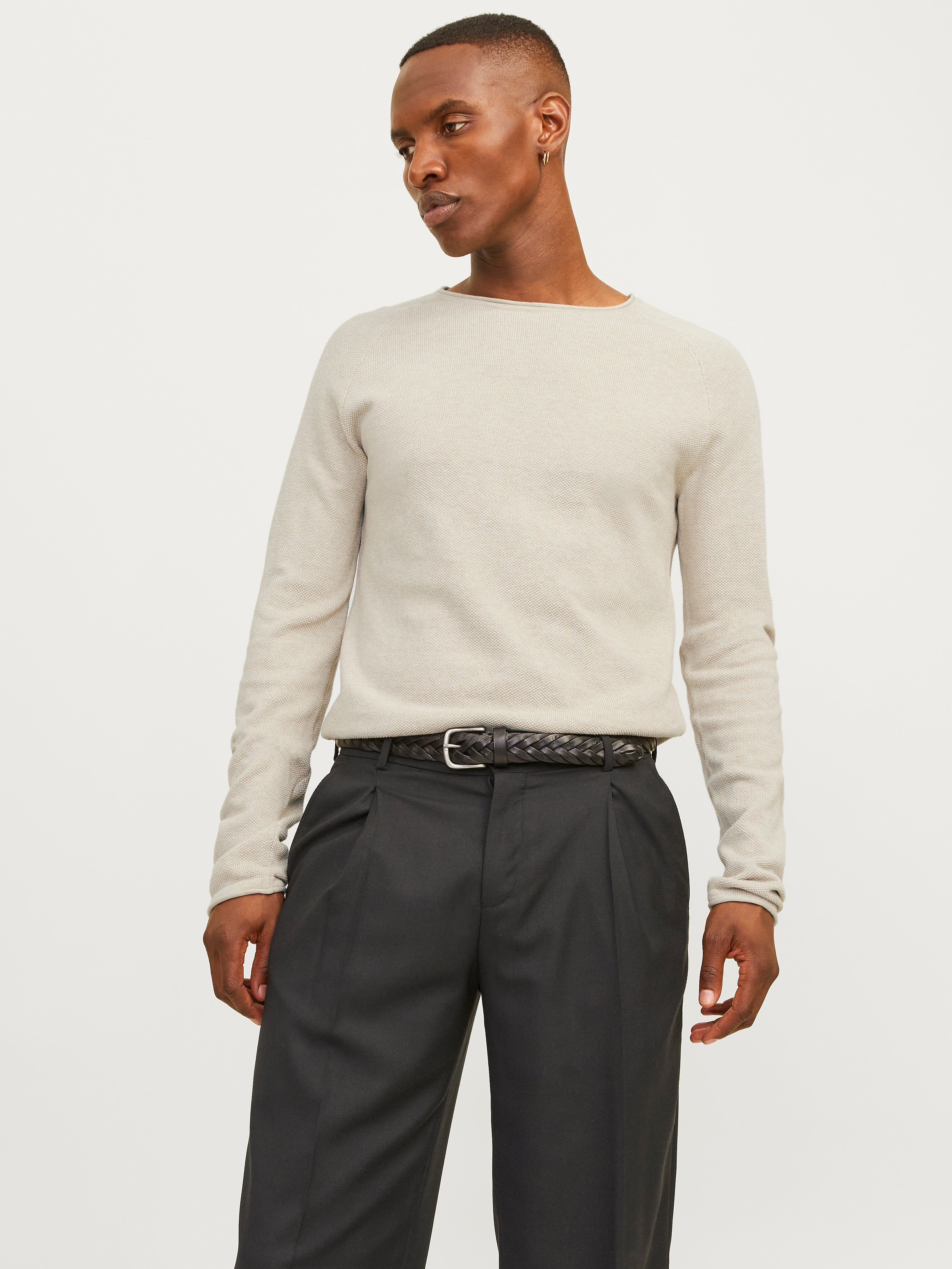 Regular Fit O-Neck Hill Sweater | Jack & Jones