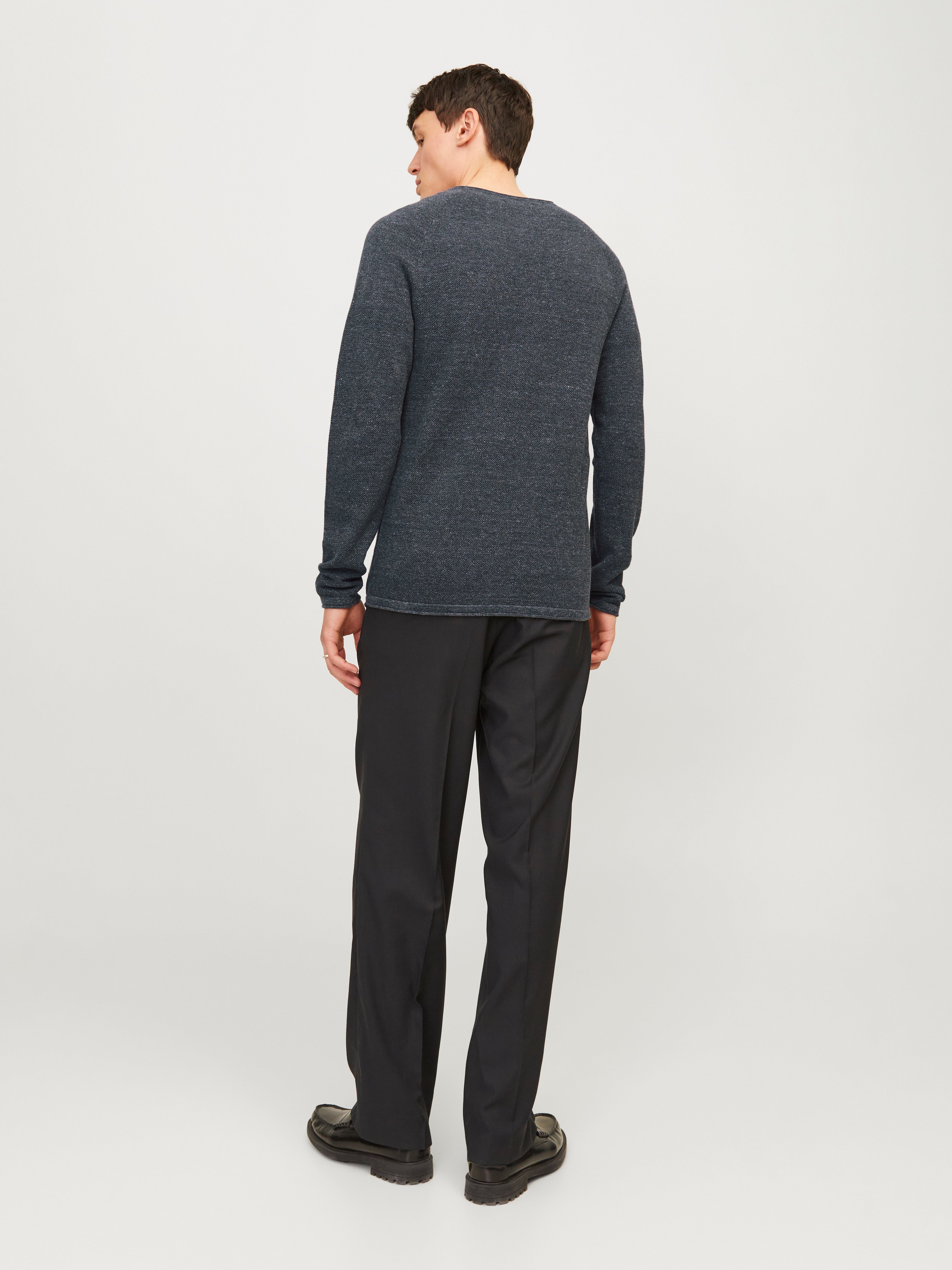 JACK JONES hill sweater dark grey melange l