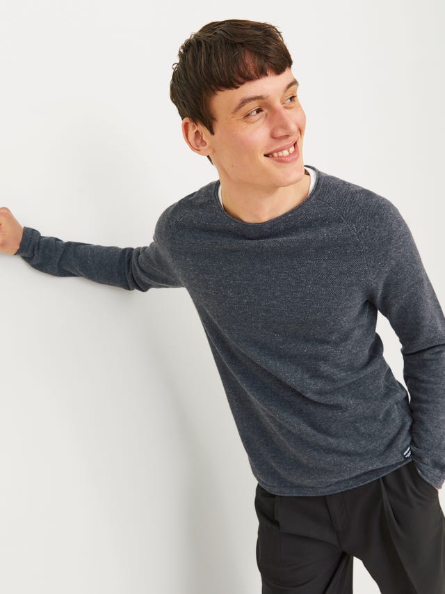 Jack & Jones knit zip up cardigan in black Jack & Jones knit zip up cardigan in black