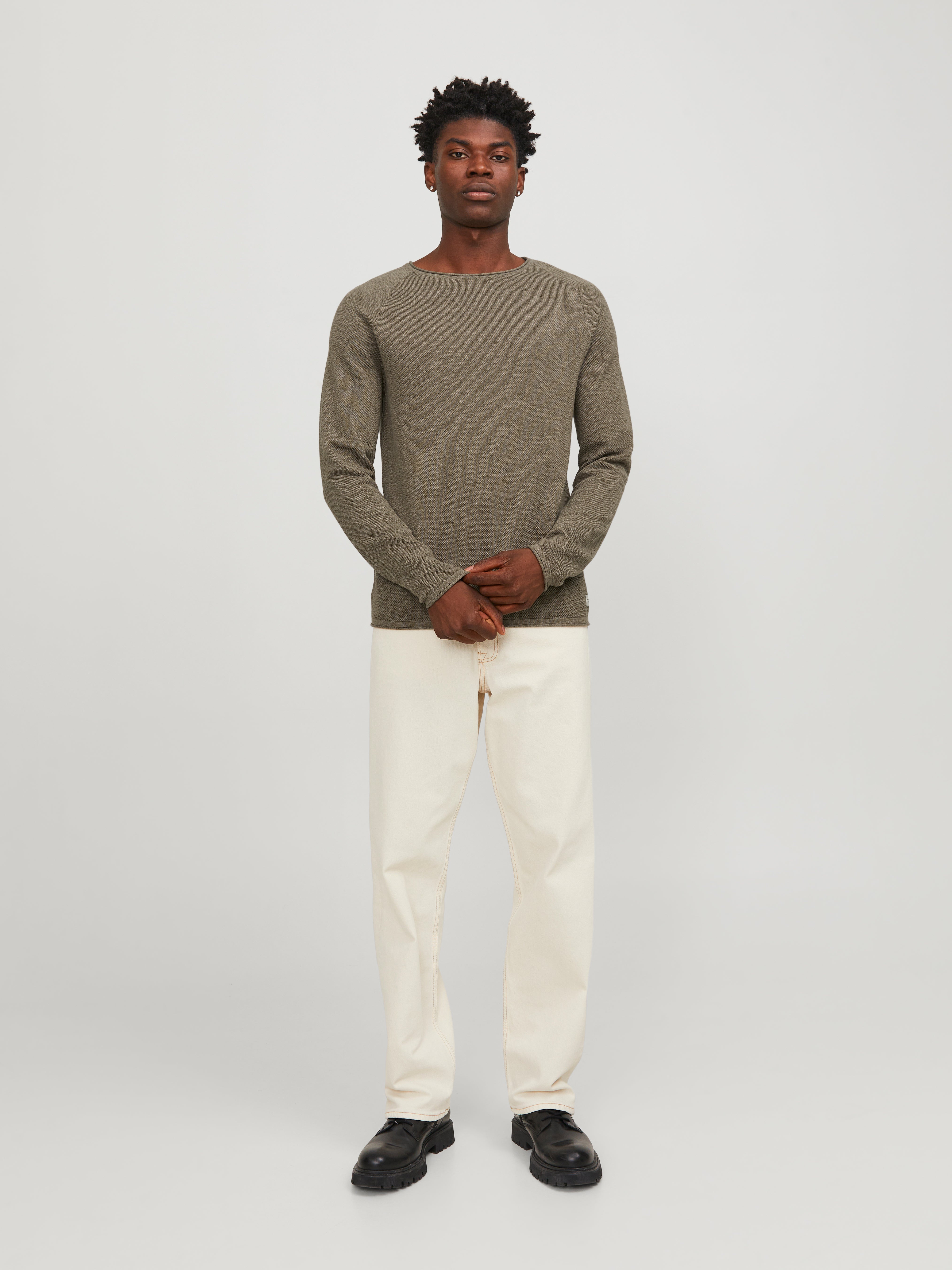 Regular Fit O-Neck Hill Sweater | Jack & Jones