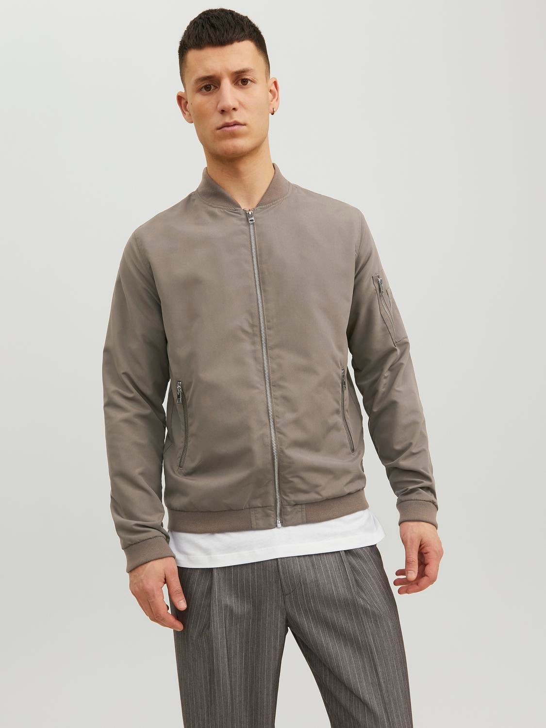 Regular Fit Baseball Bomber Jacket