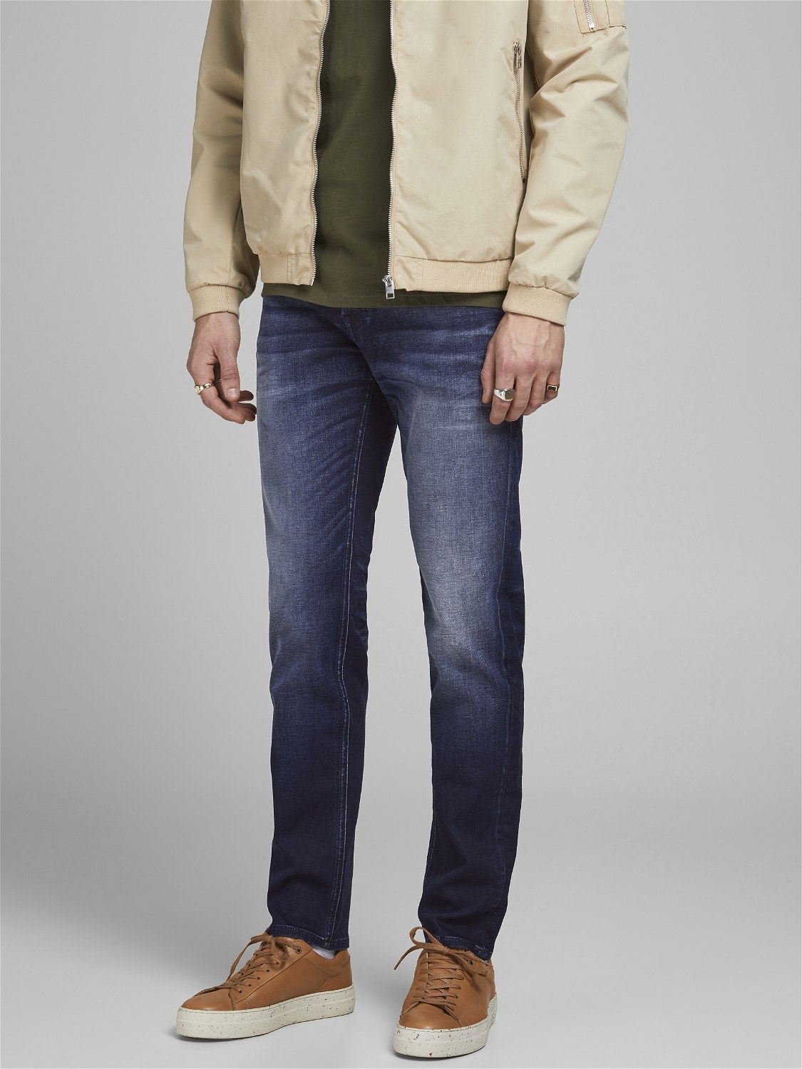 Jack & Jones Tapered Fit Jeans -Blue Denim - 12181055