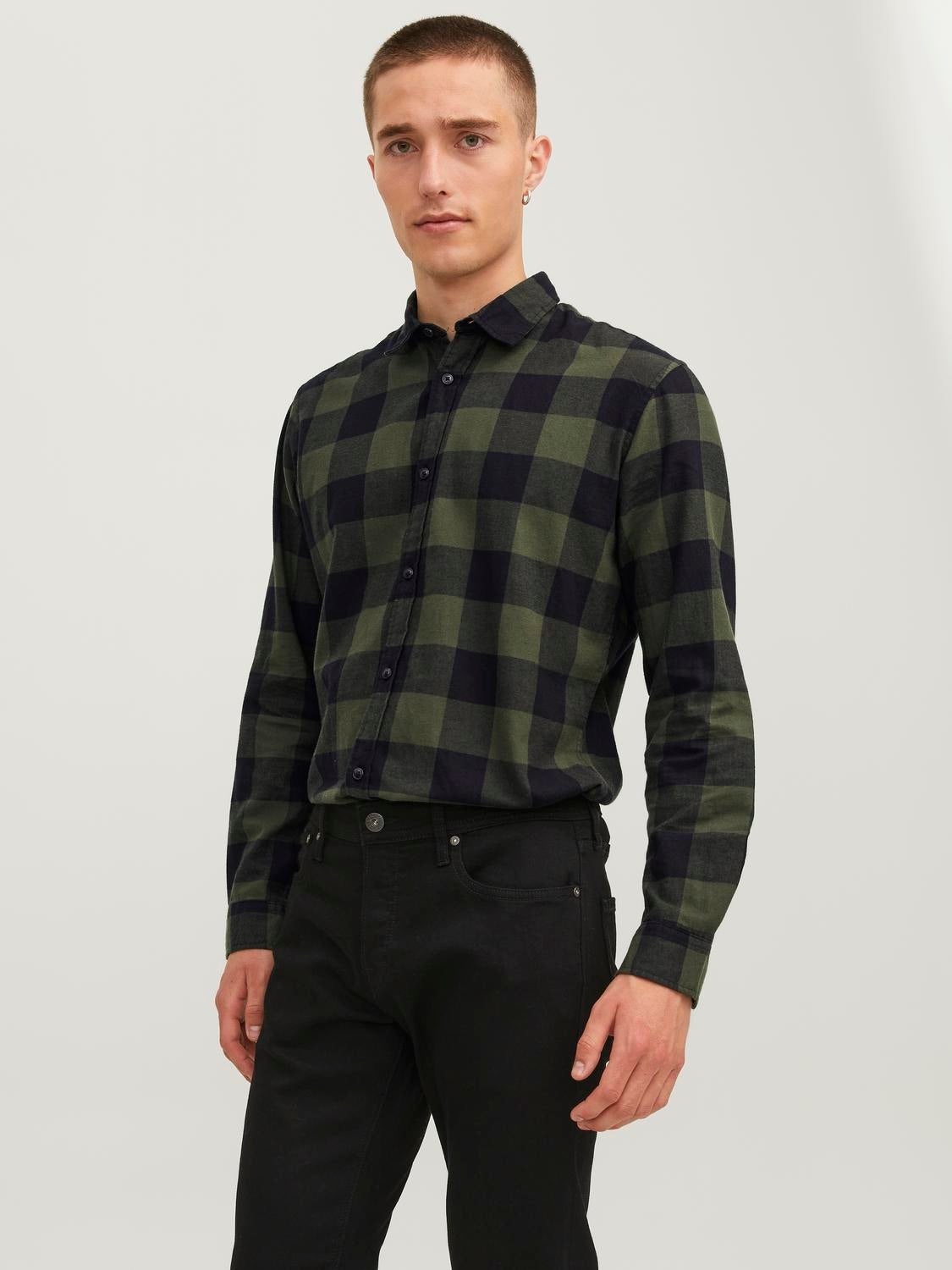 Gingham plaid shirt best sale