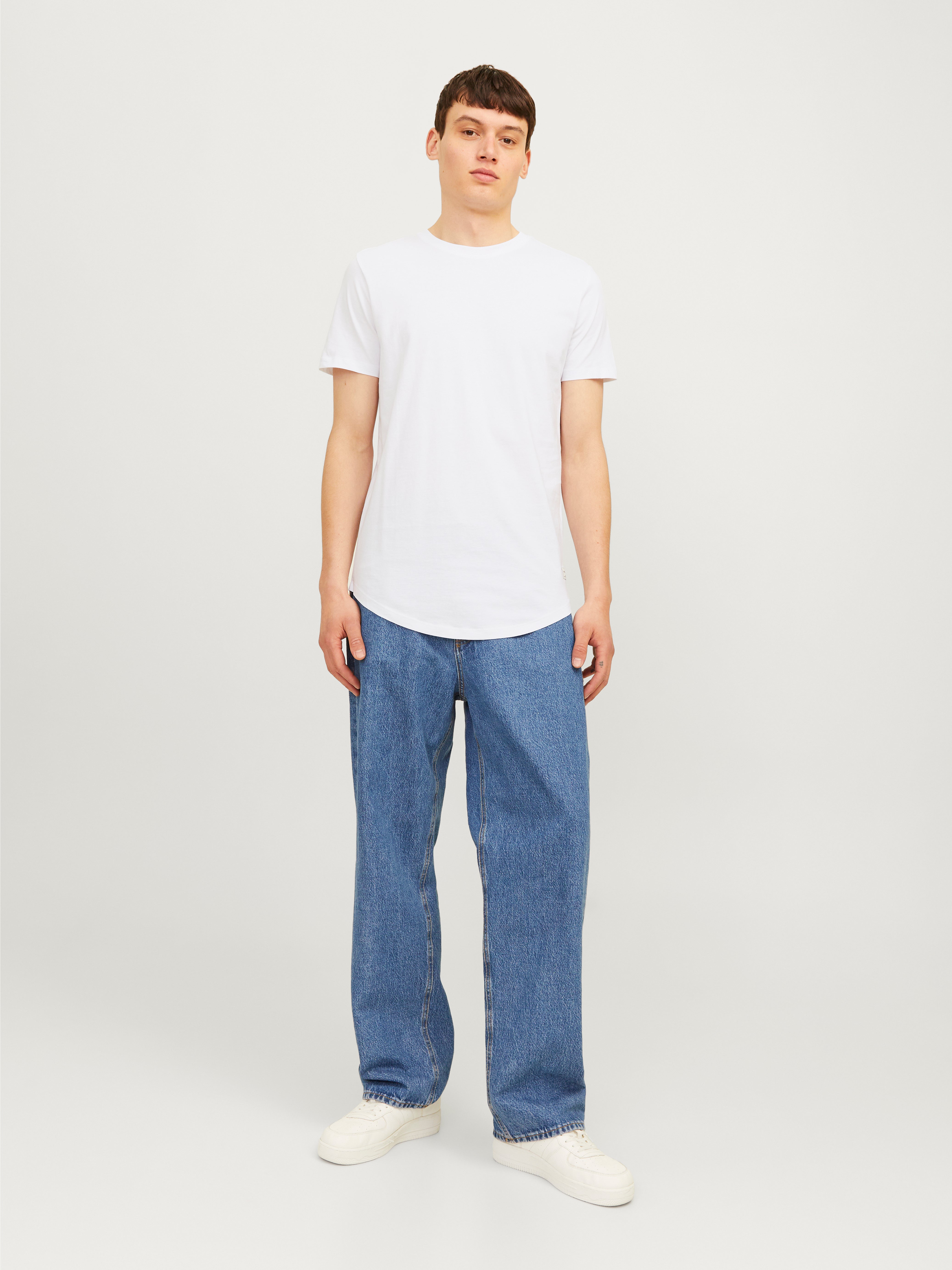 Long Line Fit O-Neck T-Shirt | Jack & Jones