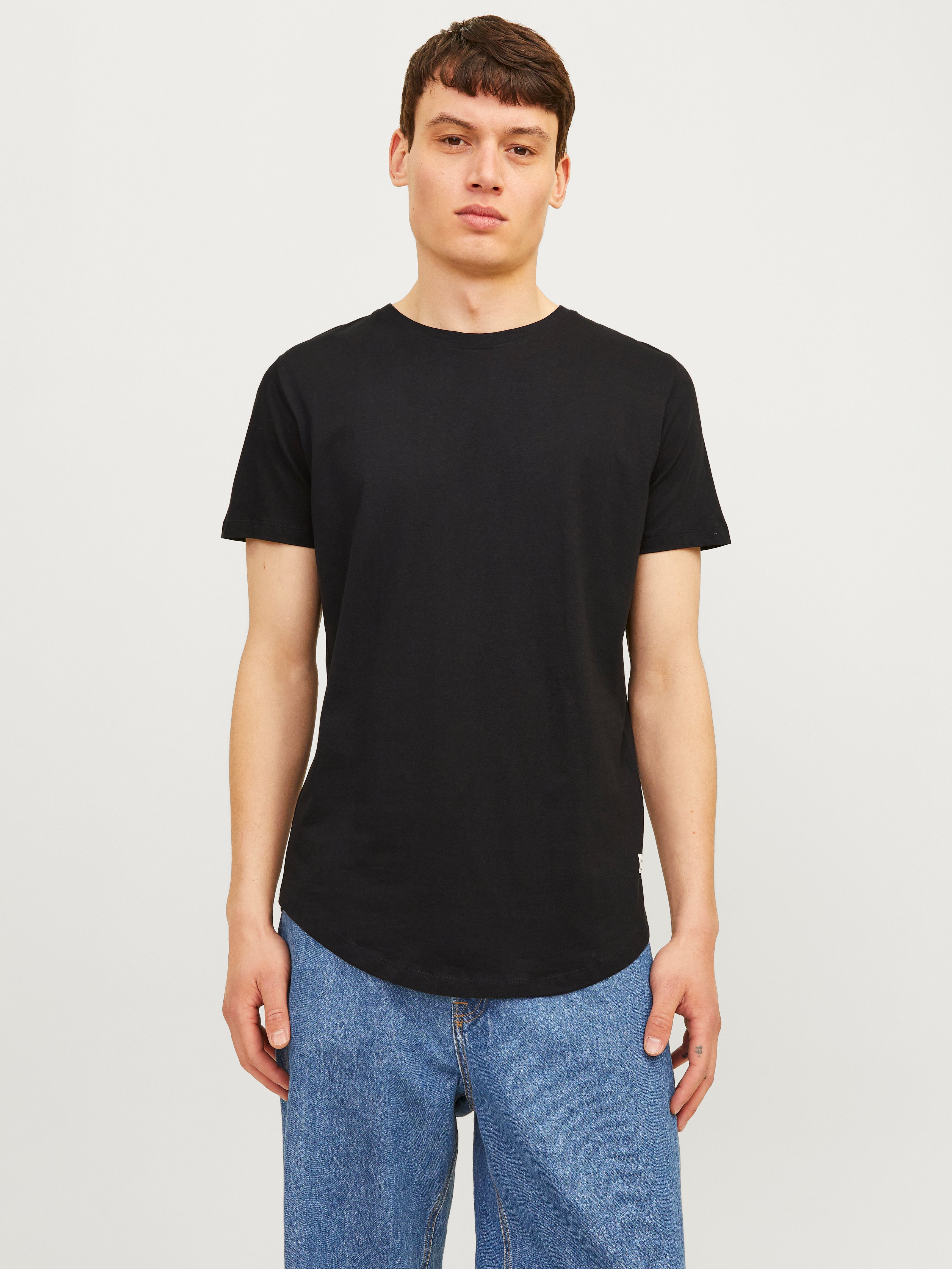 Long Line Fit O-Neck T-Shirt | Jack & Jones