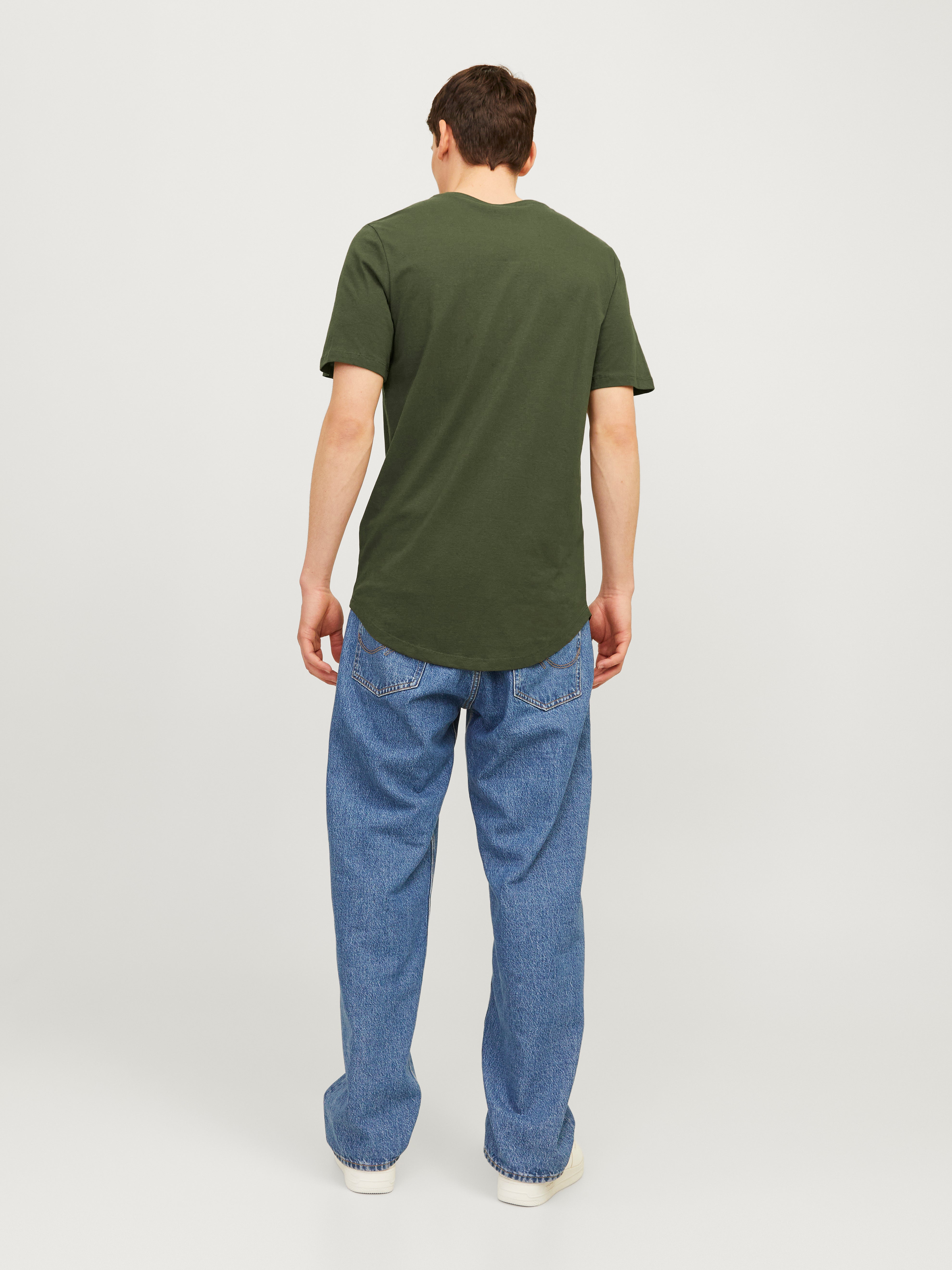 T-shirt Col rond Coupe longue | Jack & Jones®