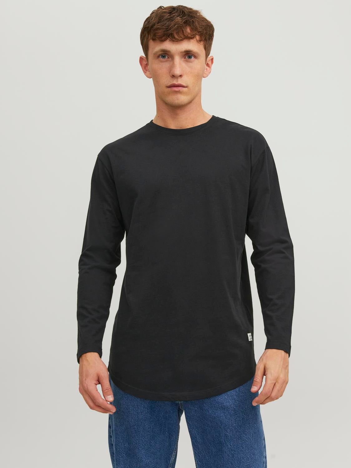 Long Line Fit O-Neck T-Shirt | Jack & Jones