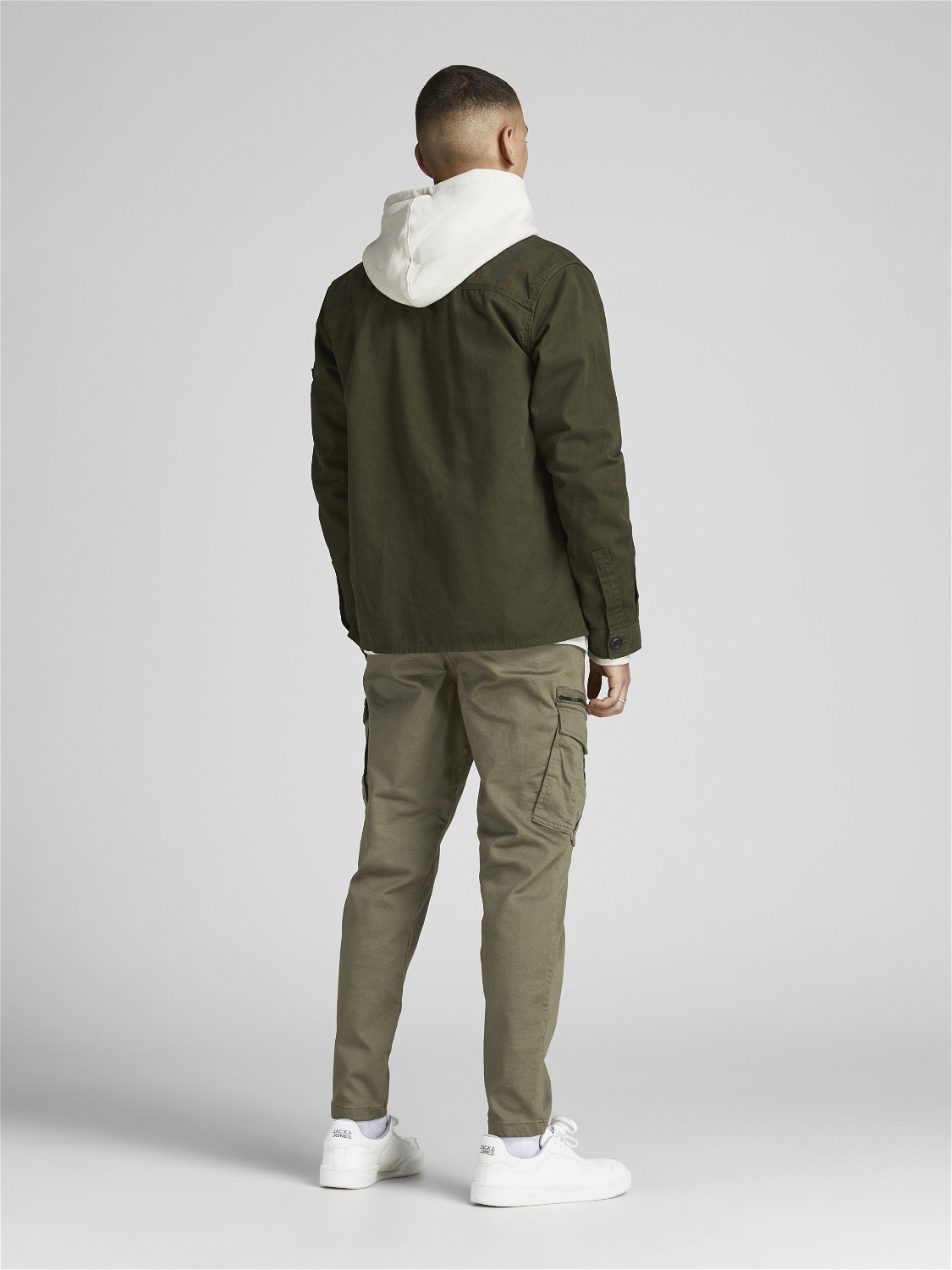 Jack & Jones Tapered Fit Cargo Pants -Dusty Olive - 12194246