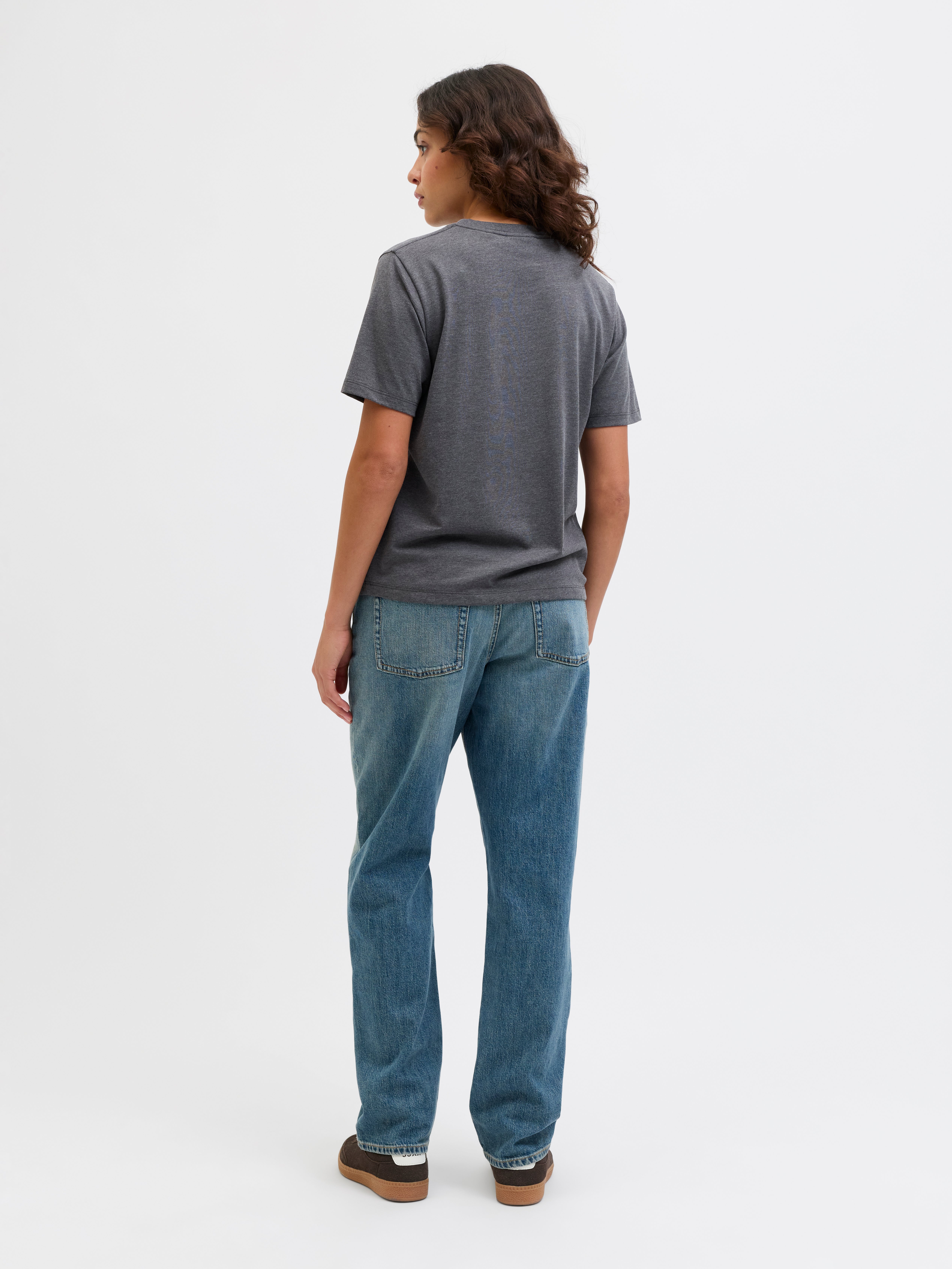[LOW CLASSIC] / ☆ 25SS POINTELL LACE T-SHIRT / CHARCOAL T-shirt Coupe régulière | Dark Grey | Jack & Jones®