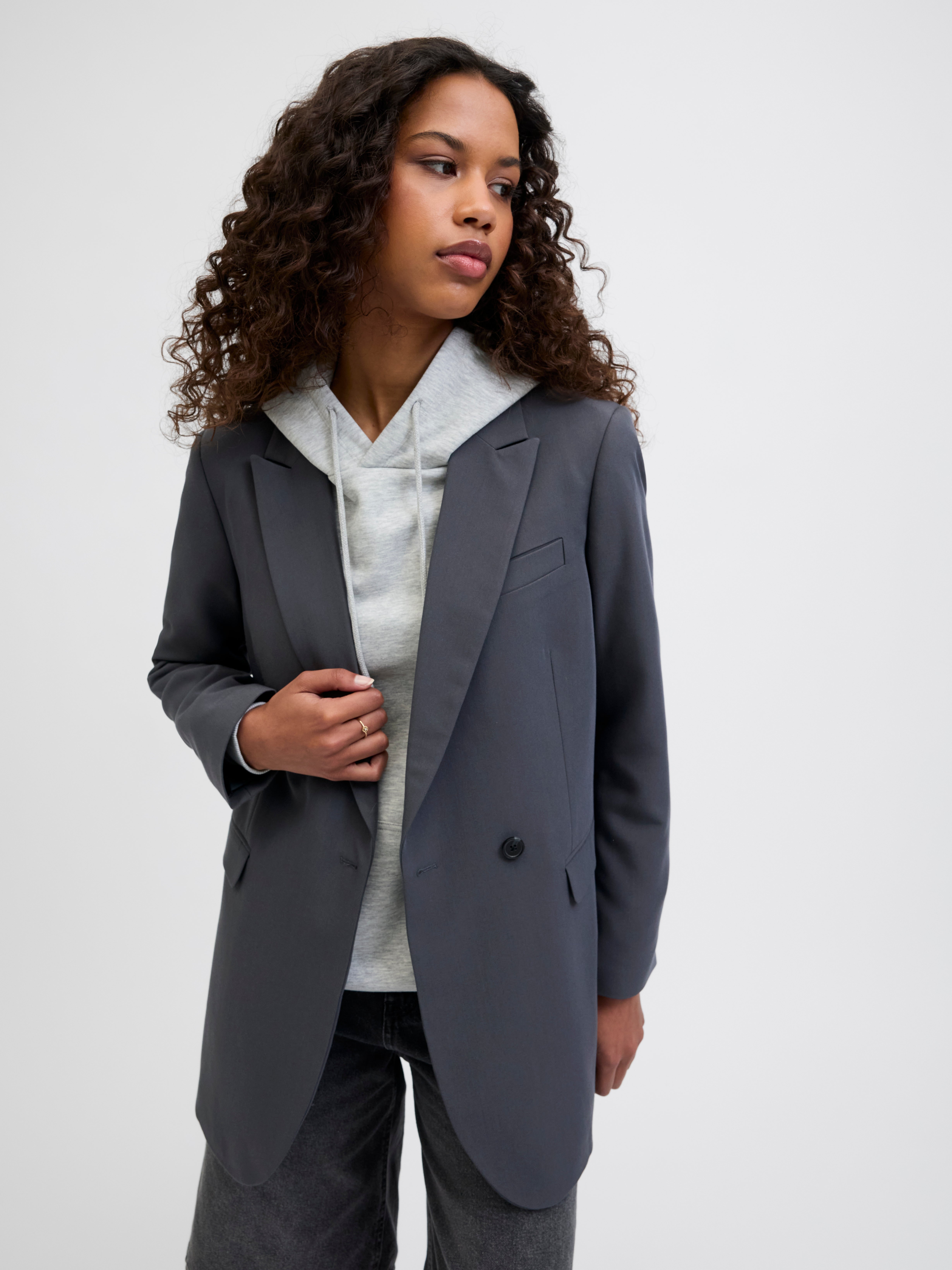 Regular Fit Reverse Blazer Dark Grey Jack Jones®