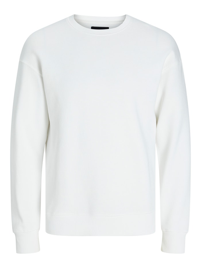 Relaxed Fit Sweatshirt | White | Jack & Jones® Relaxed Fit Sweatshirt | White | Jack & Jones®