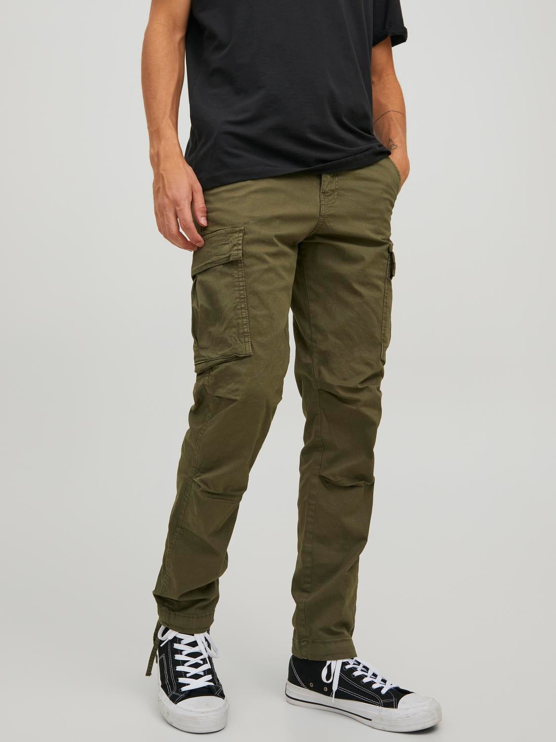 Pantalon cargo jack and jones pas cher sale