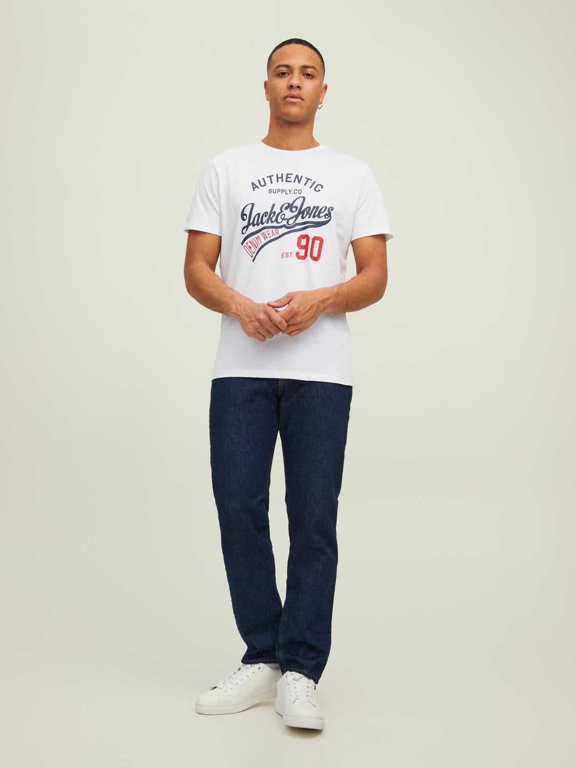 Regular Fit Round neck Set sleeves T-shirt | Jack & Jones