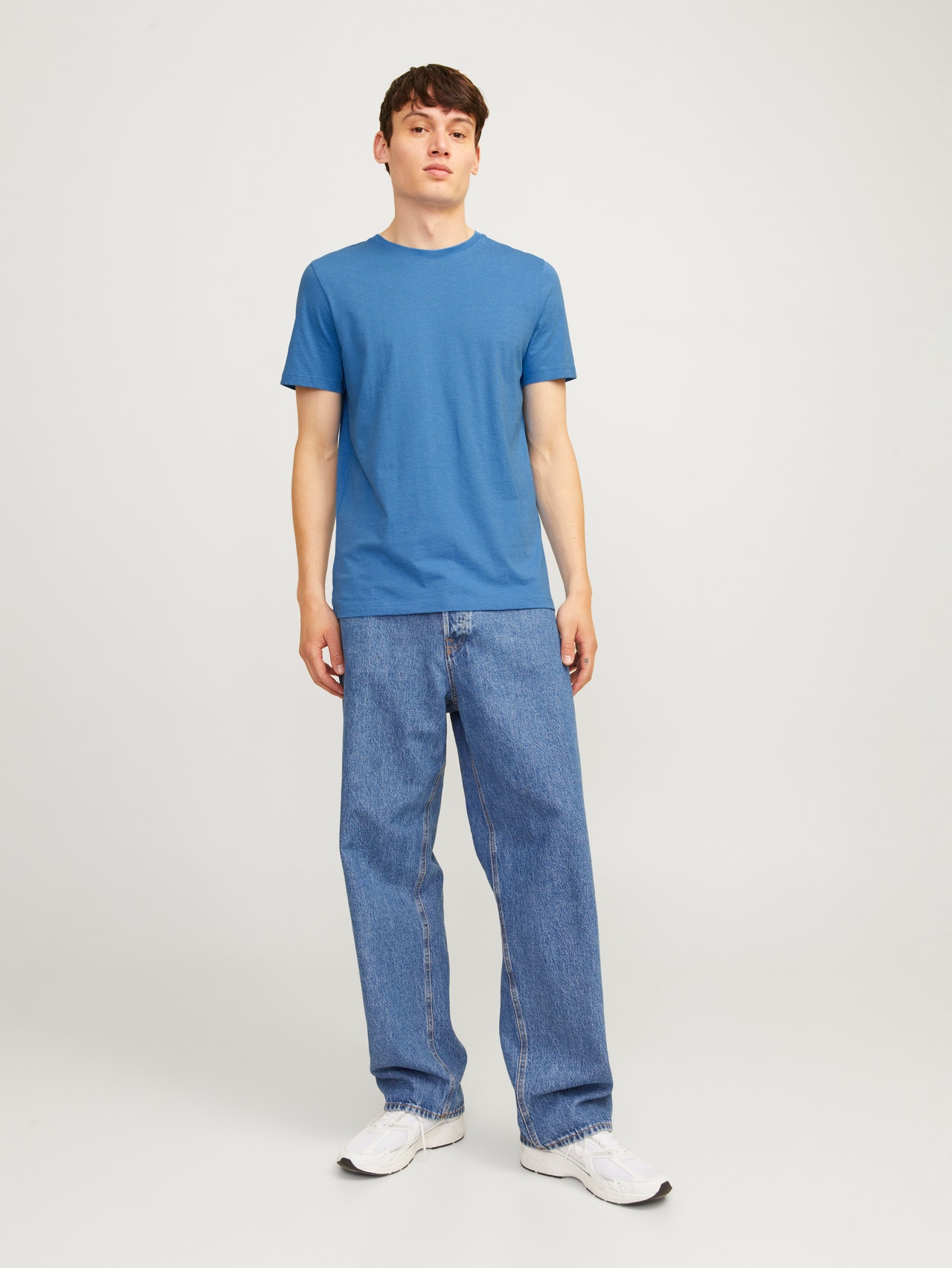 Jack & Jones Standard Fit O-Neck T-Shirt -French Blue - 12222887
