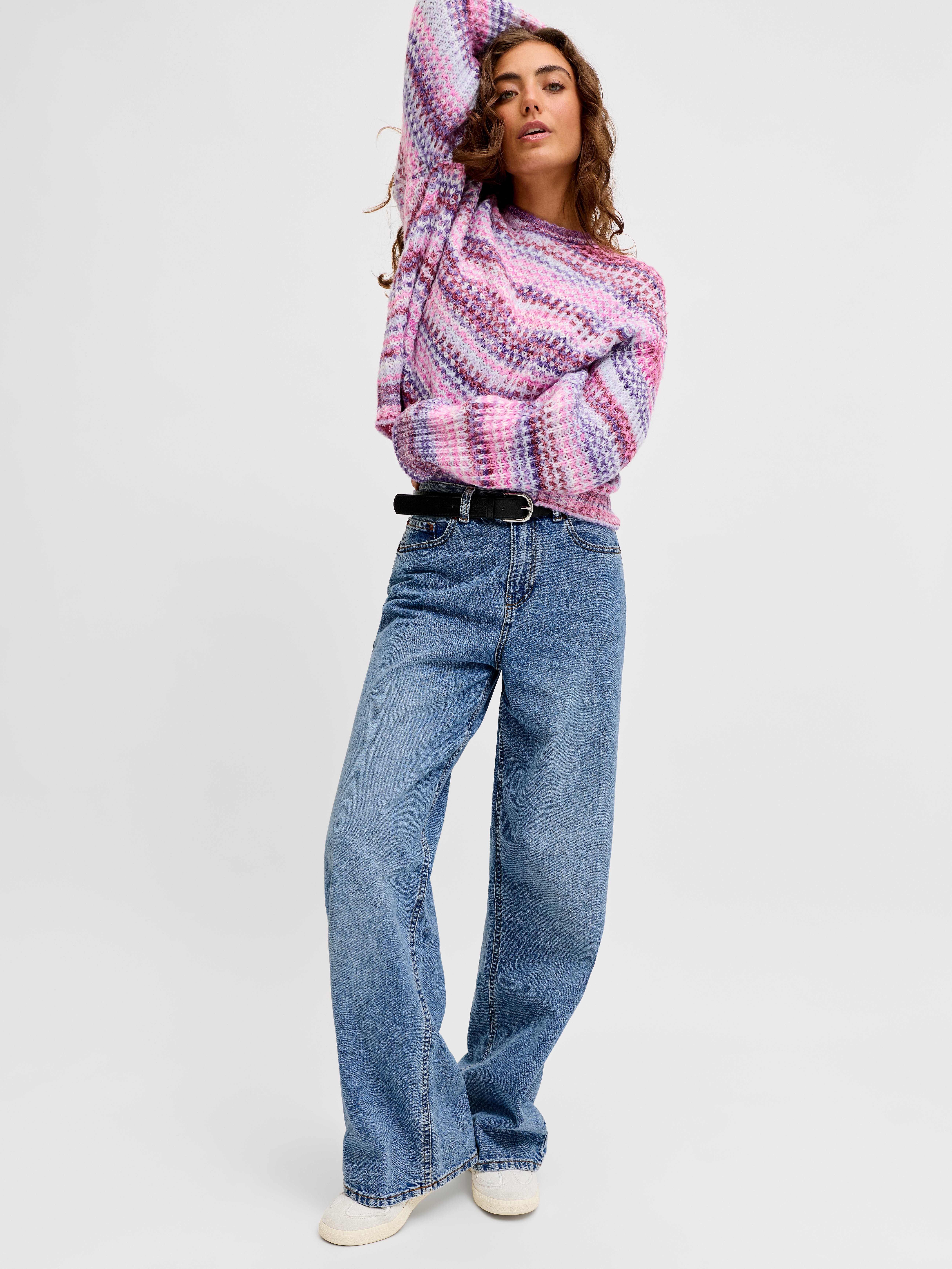 TOKYO High-Rise Wide Leg Fit Jeans | Light Blue | Jack & Jones®