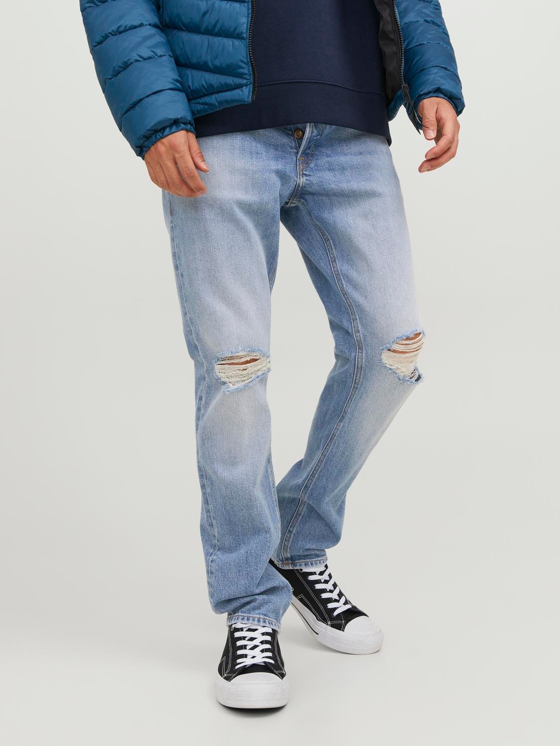 Jack & Jones Slim Straight Fit Jeans -Blue Denim - 12237298