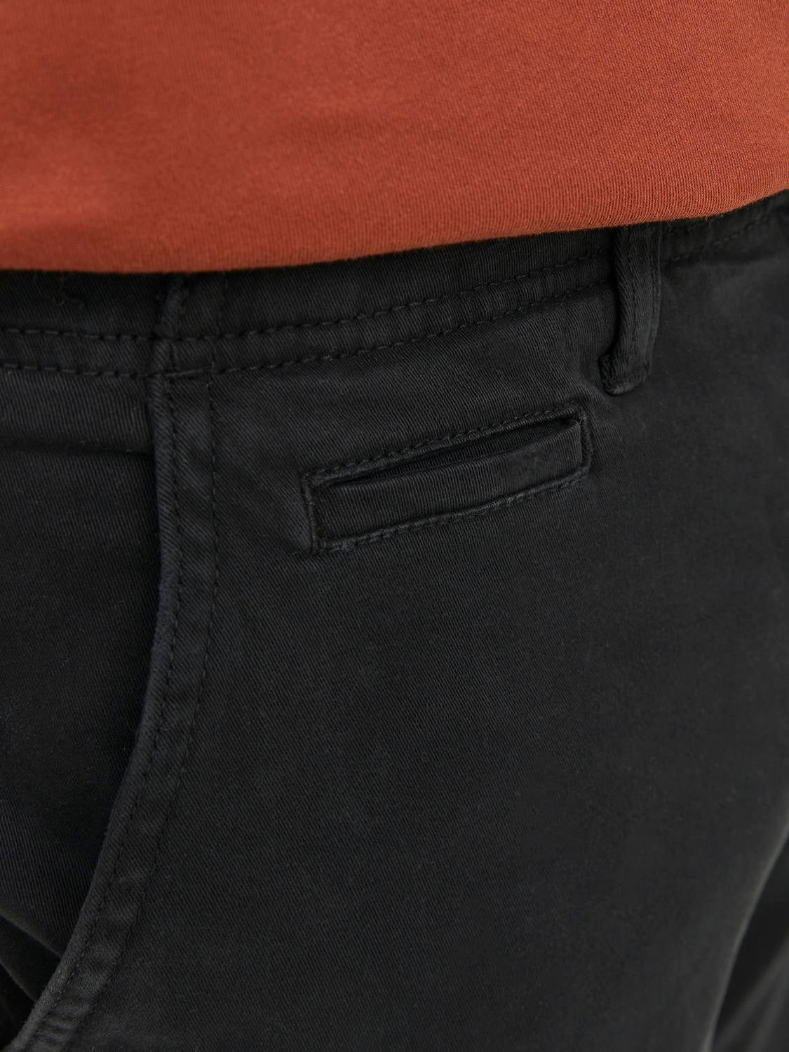Tapered Fit Chino pants | Black | Jack & Jones®