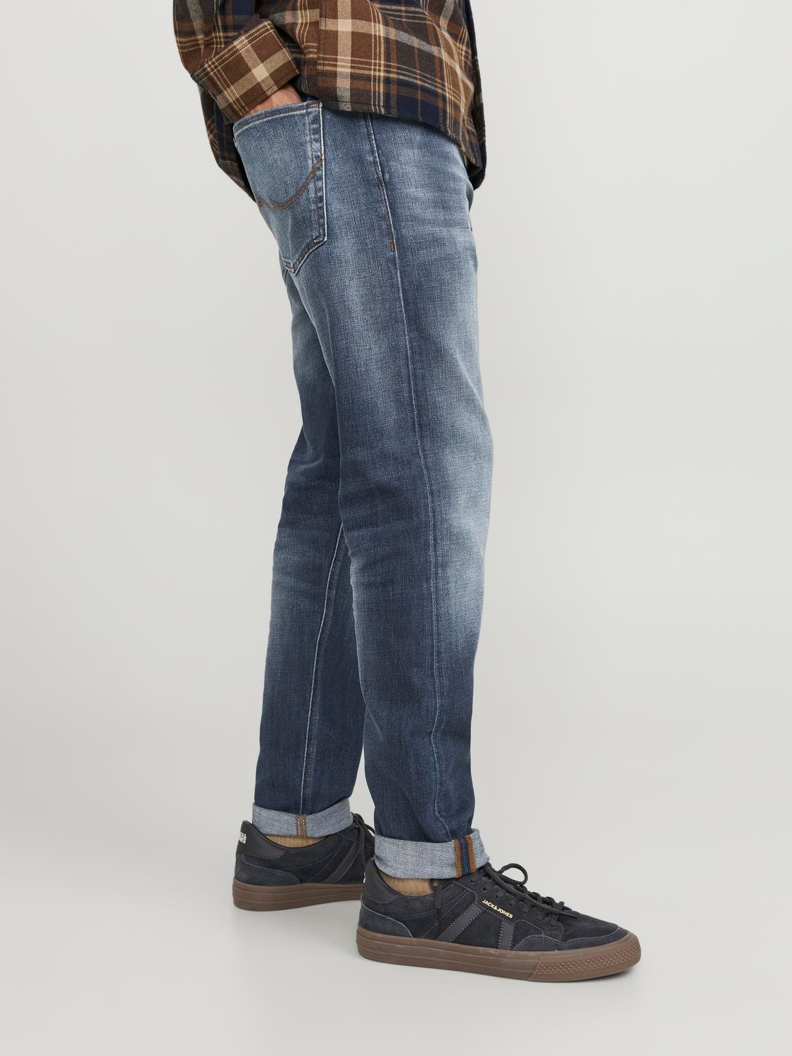 Jack & Jones Tapered fit - Cropped Jeans -Blue Denim - 12243678