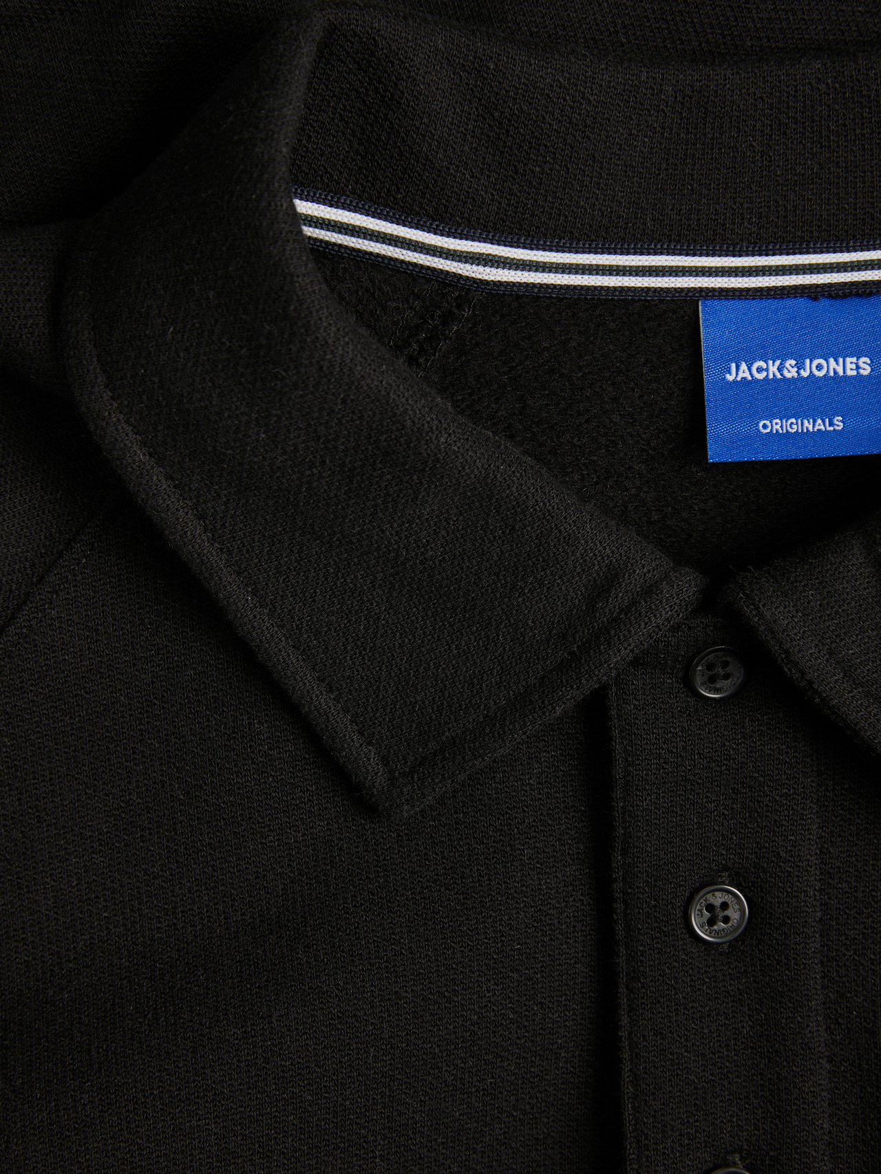 Jack & Jones Oversize Cropped Fit Flat collar Sweatshirt -Black - 12246488