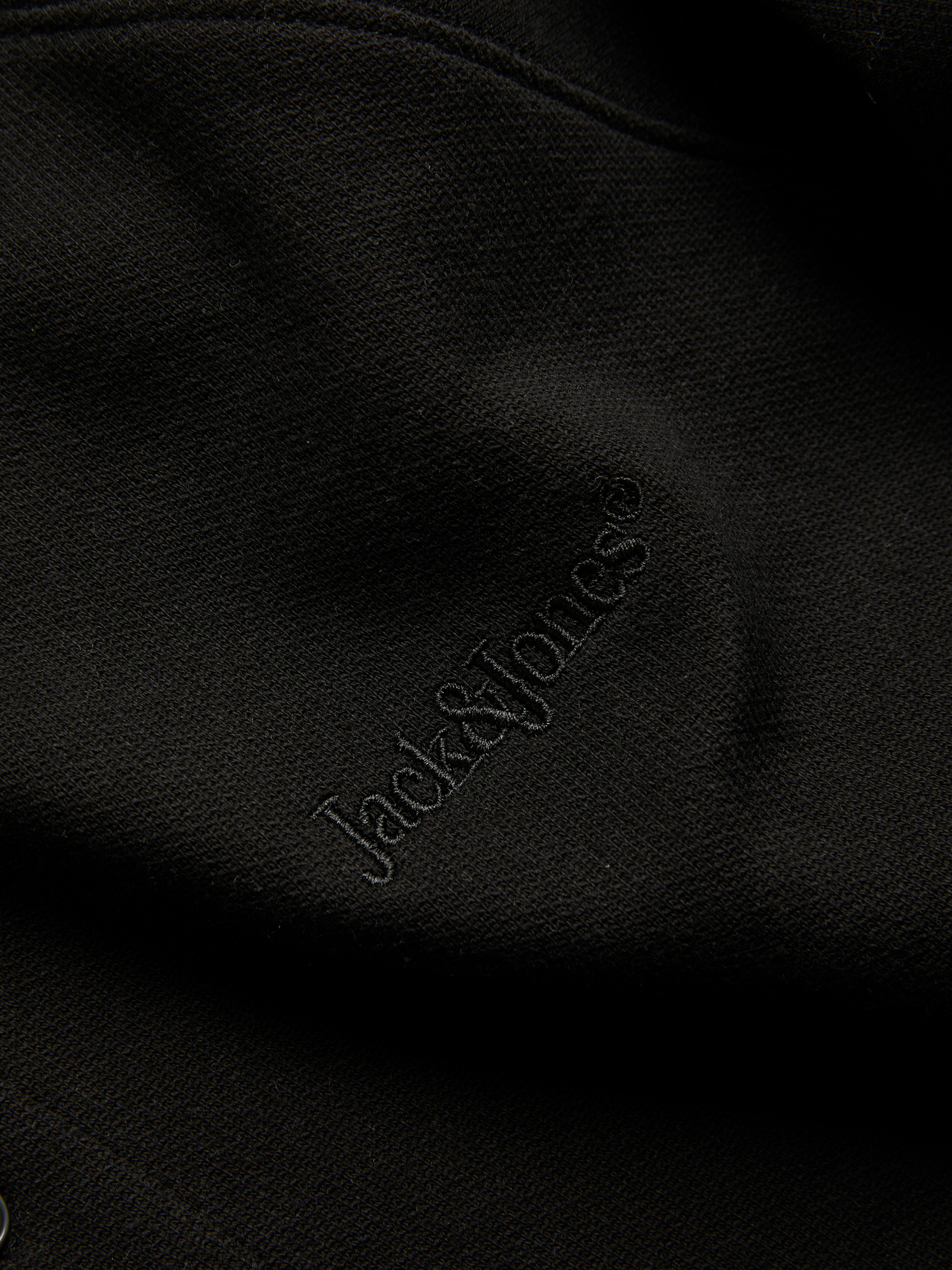 Jack & Jones Oversize Cropped Fit Flat collar Sweatshirt -Black - 12246488