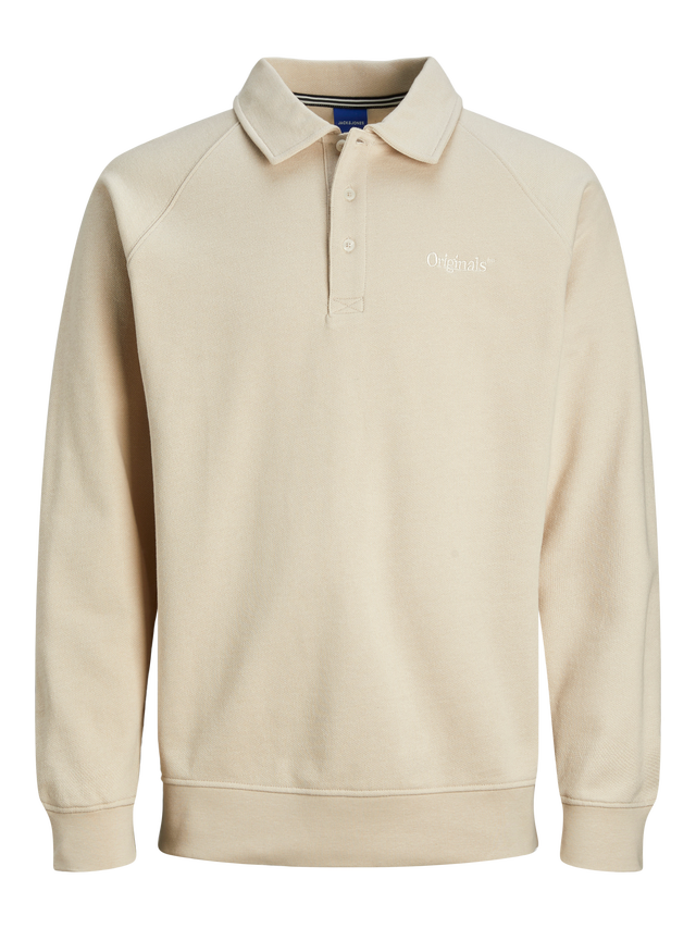 Jack & Jones Oversize Cropped Fit Flat collar Sweatshirt - 12246488