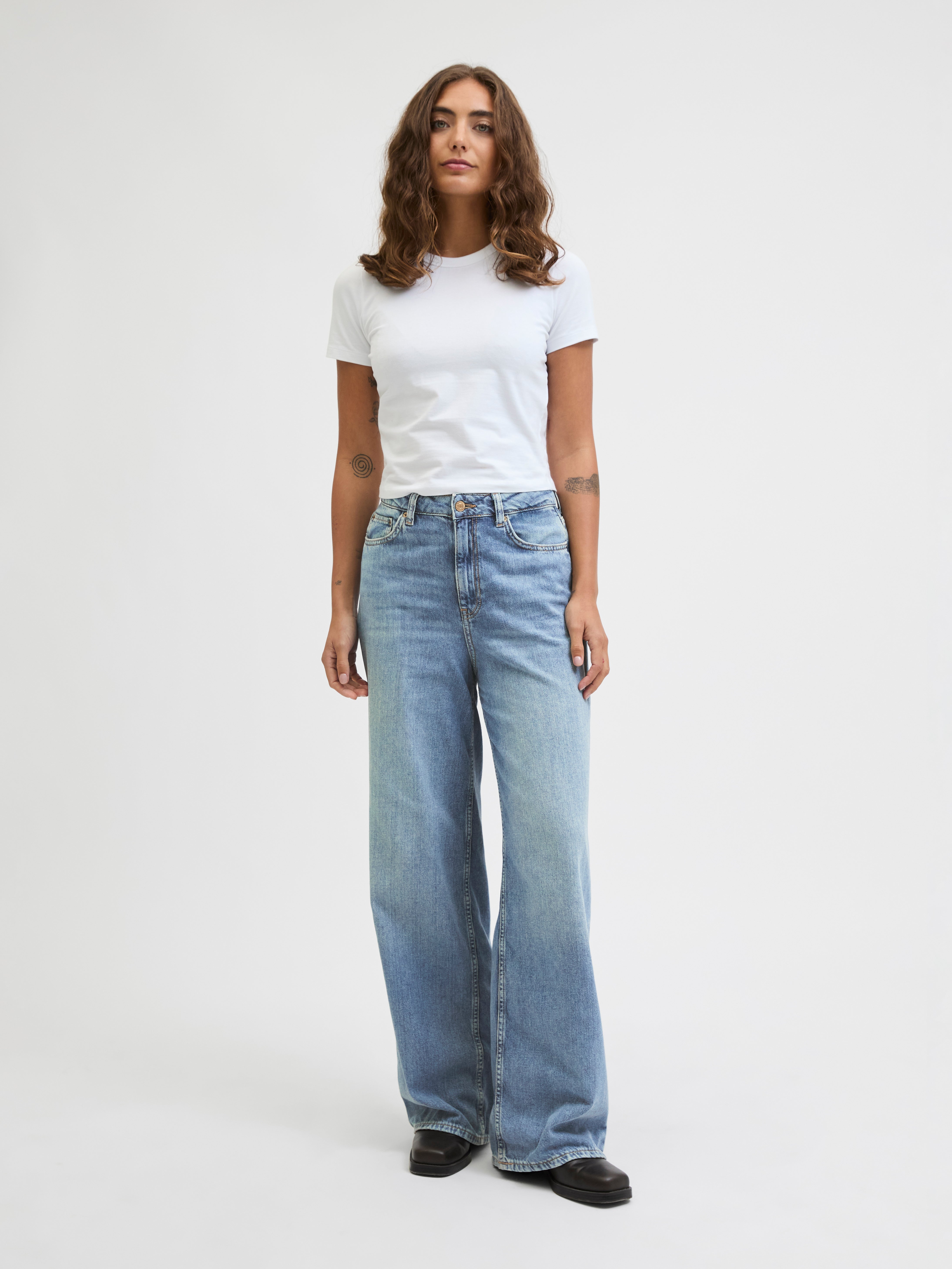 Wide-Leg Fit High waist Jeans | Jack & Jones