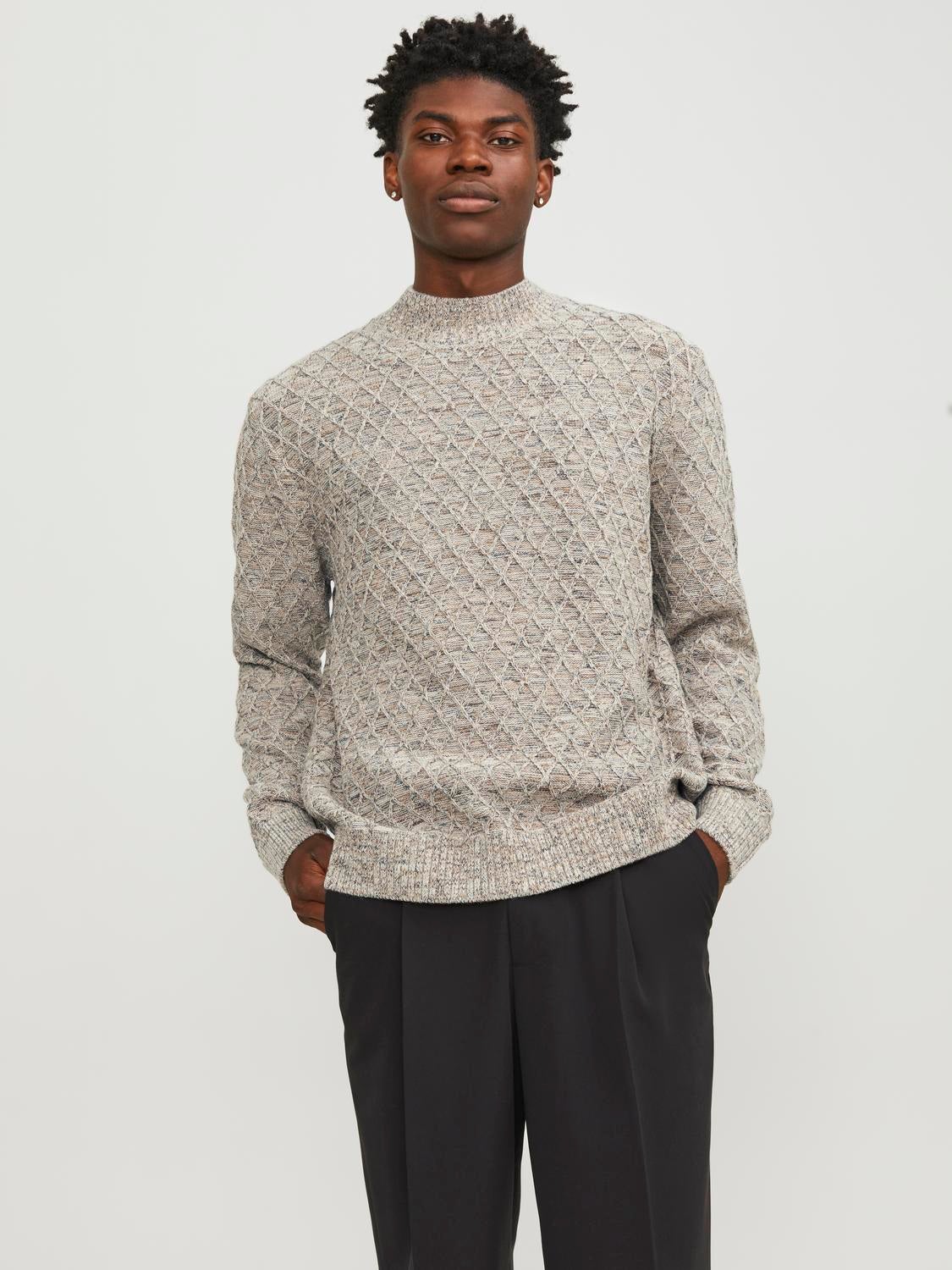 Regular Fit Mock neck Sweater | Jack & Jones