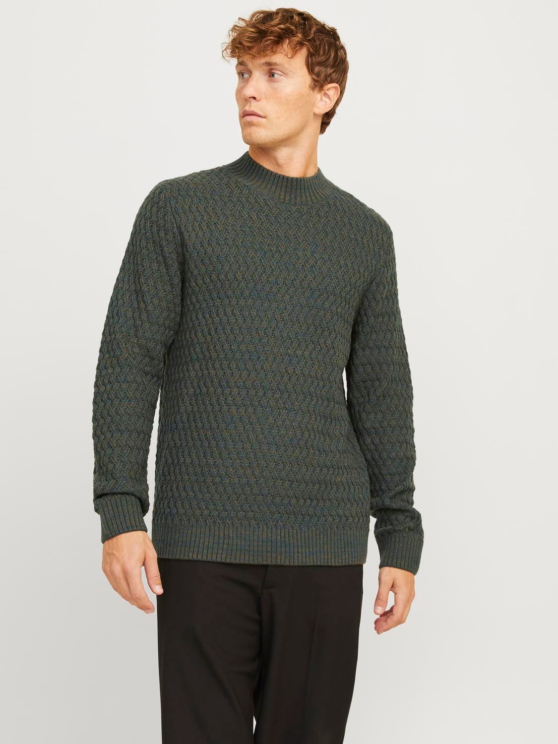 Regular Fit Mock neck Sweater