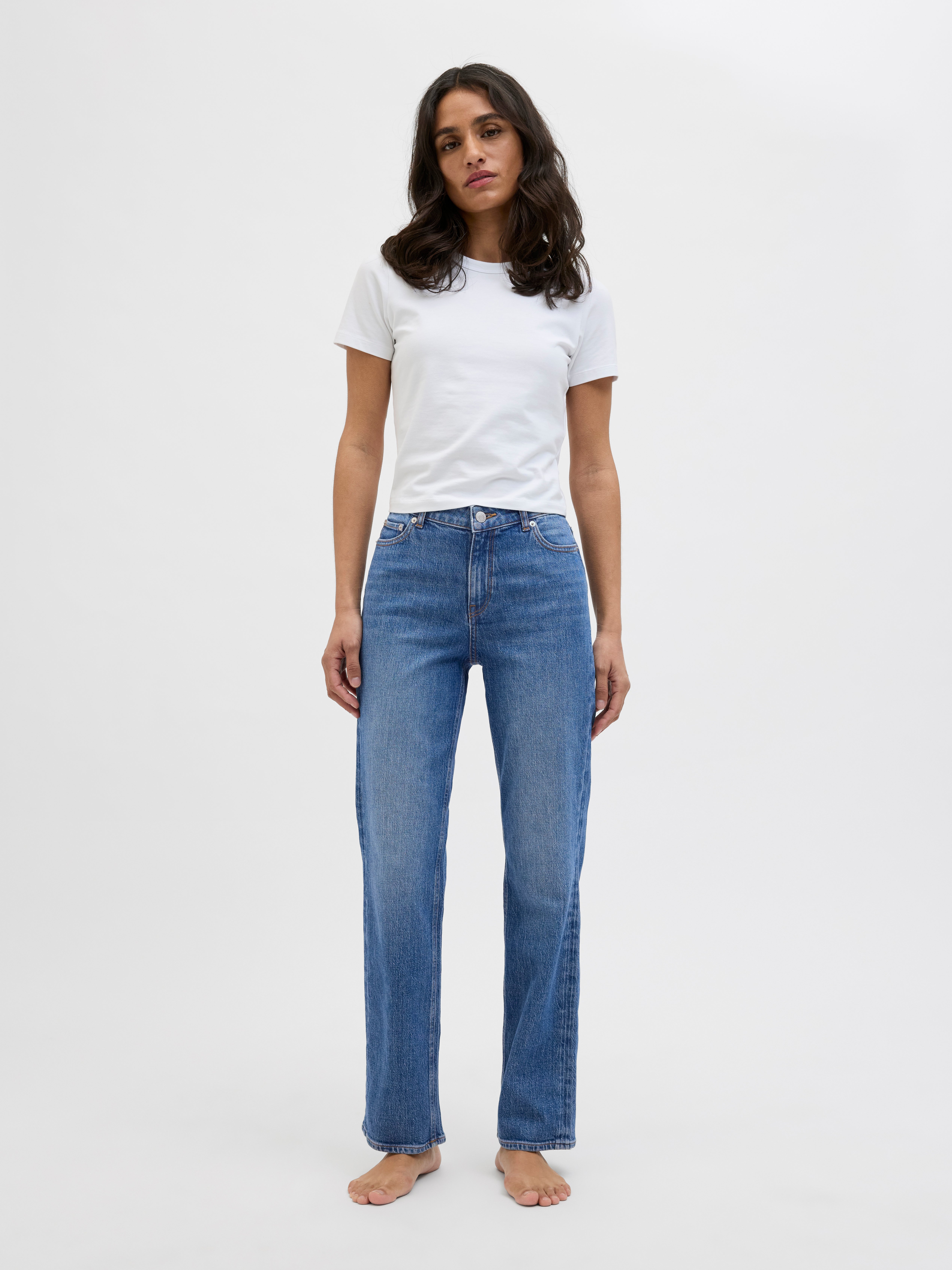 LYON Mid-Rise Cropped Slim Fit Jeans | Jack & Jones®