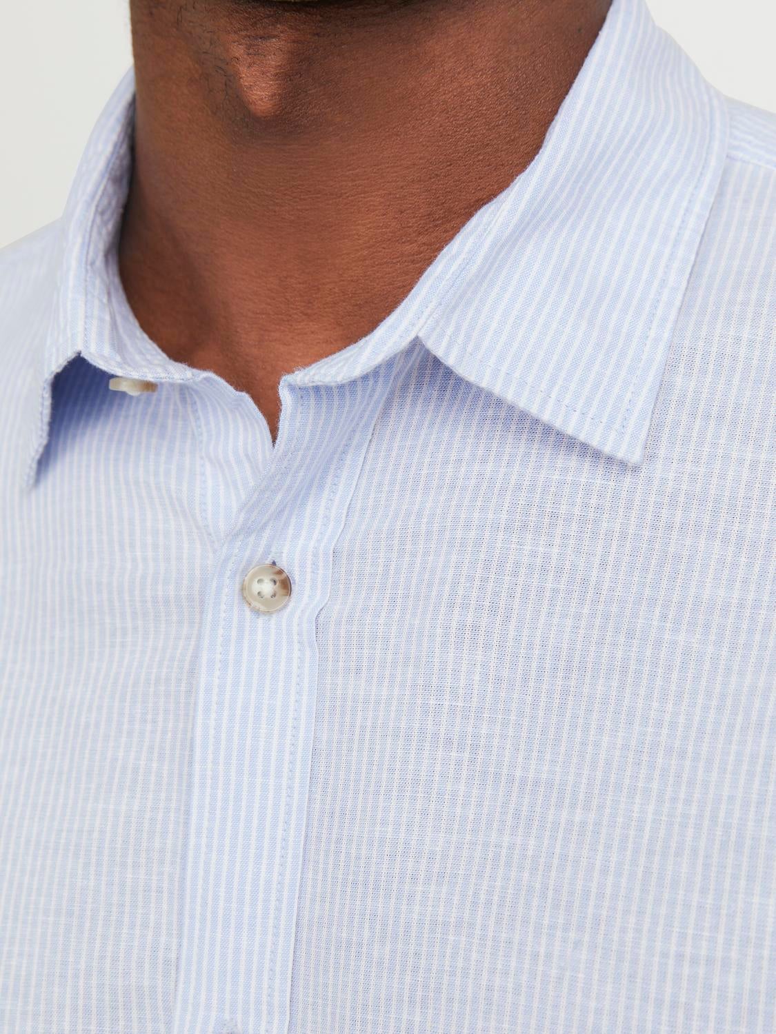 Comfort Fit Long Sleeve Linen Shirt | Jack & Jones