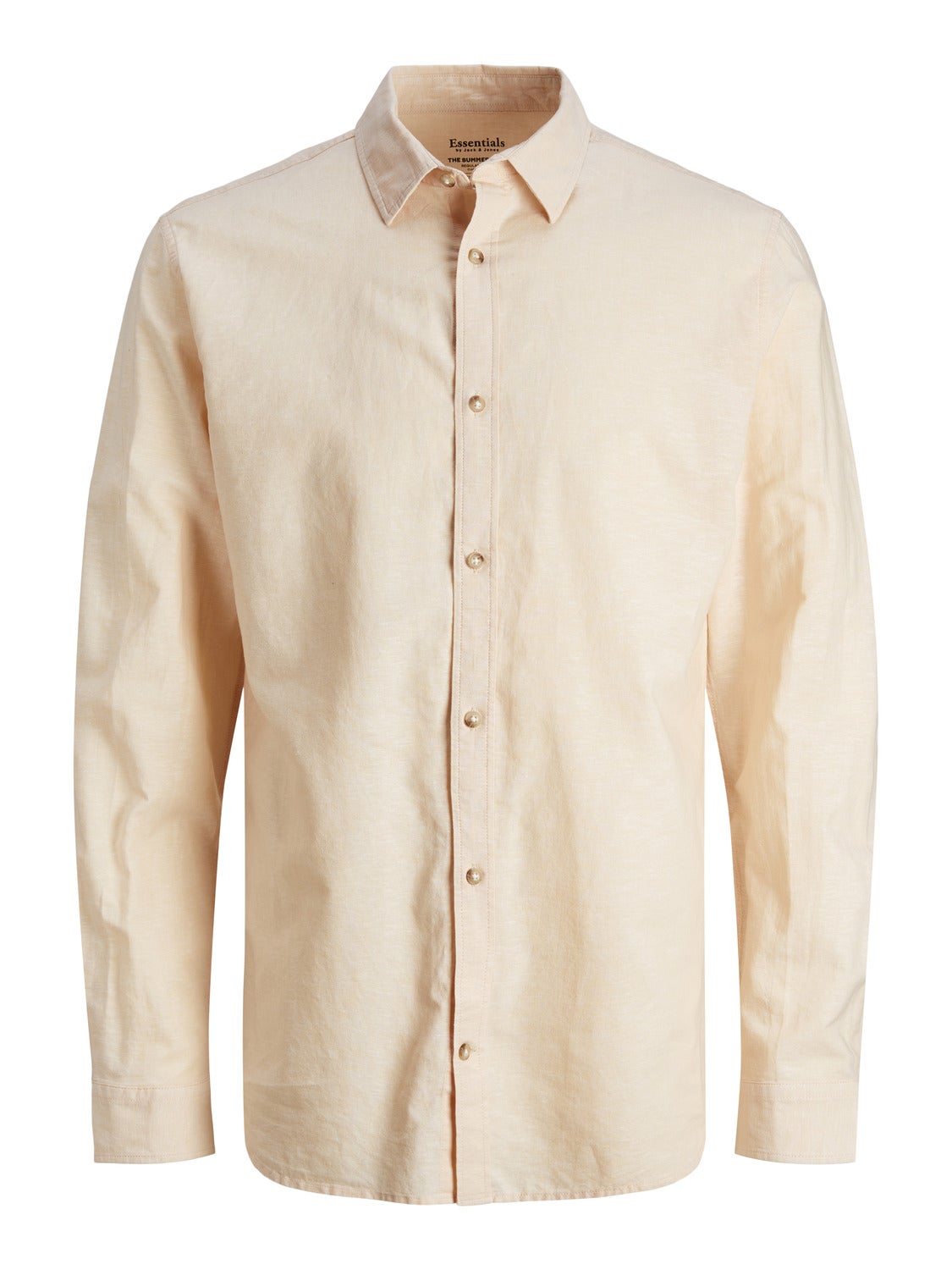 Comfort Fit Long Sleeve Linen Shirt | Jack & Jones