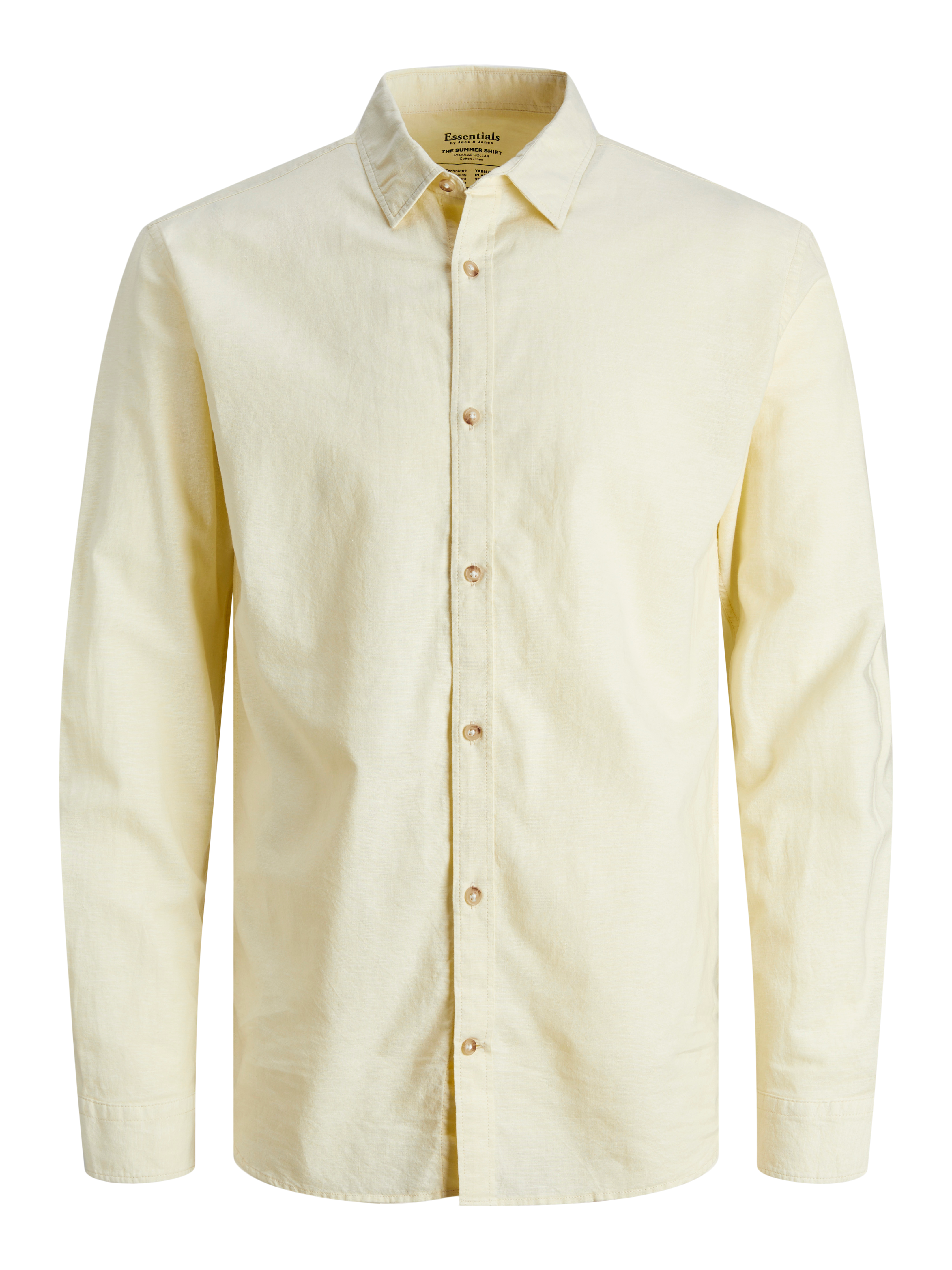 Comfort Fit Long Sleeve Linen Shirt | Jack & Jones