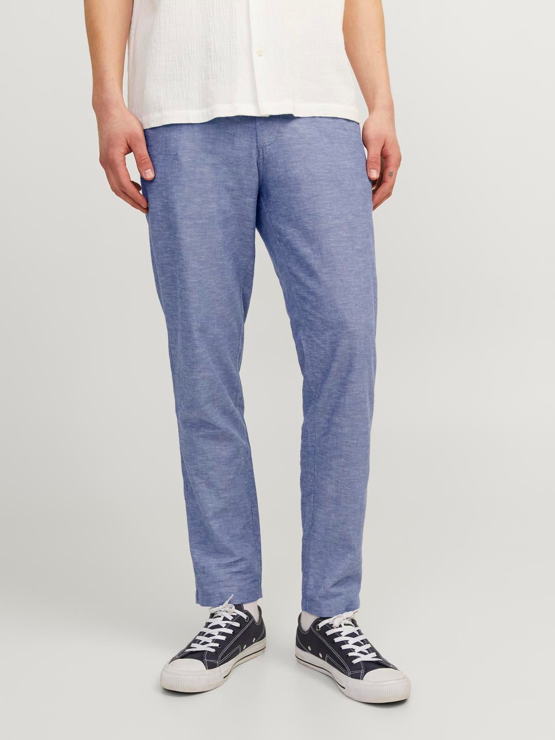 Tapered Fit Chino Linen Pants | Jack & Jones®