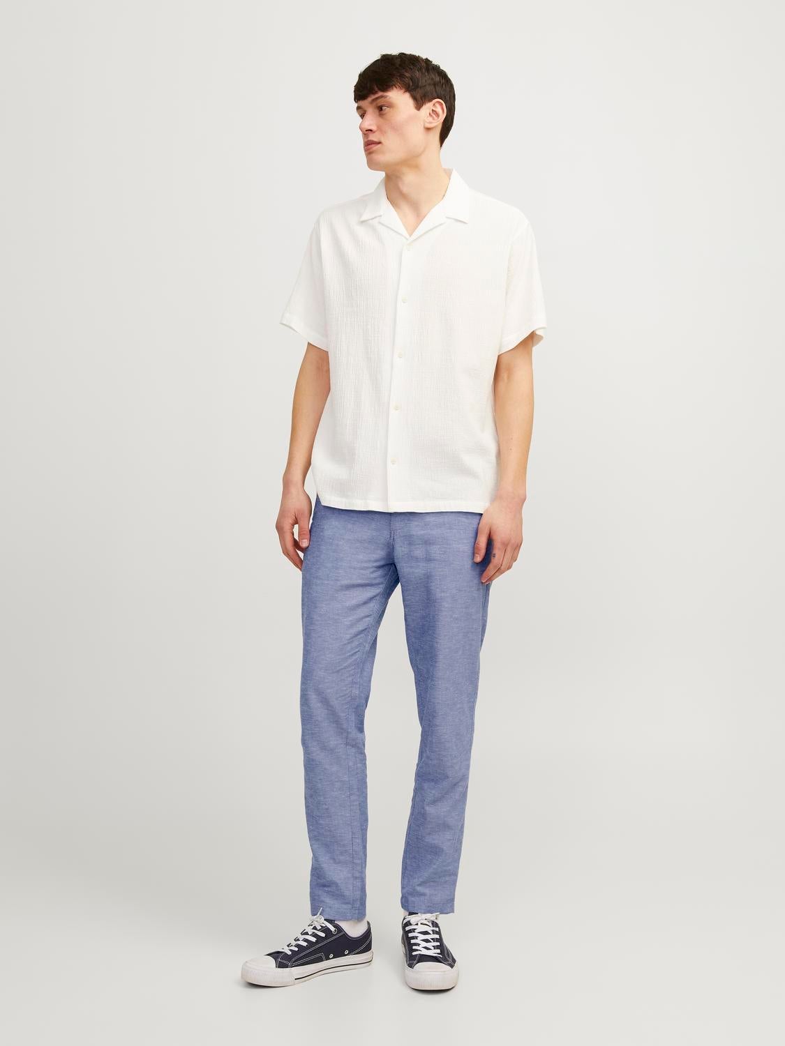 Tapered Fit Chino Linen Pants | Jack & Jones®