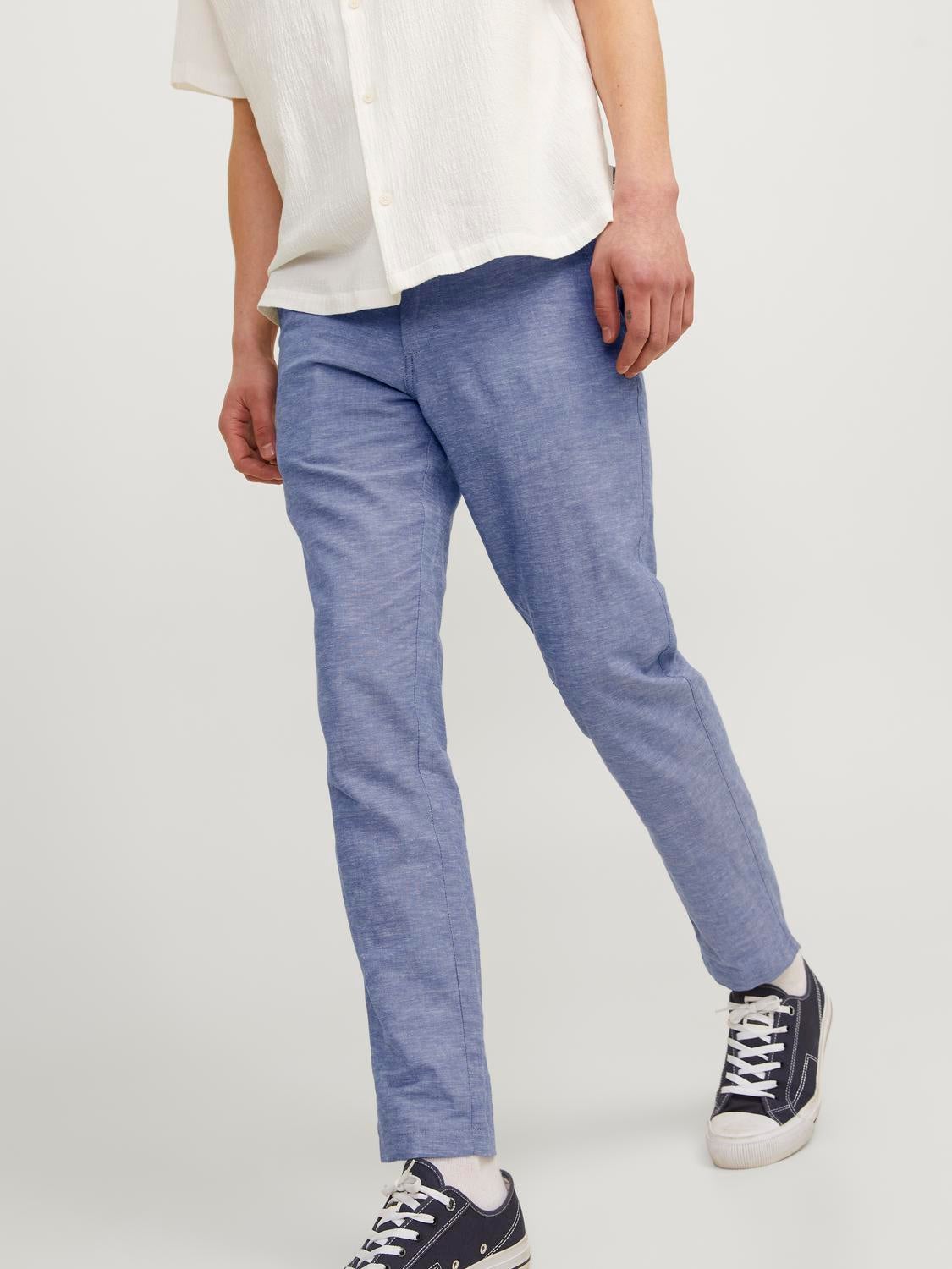 Tapered Fit Chino Linen Pants | Jack & Jones®